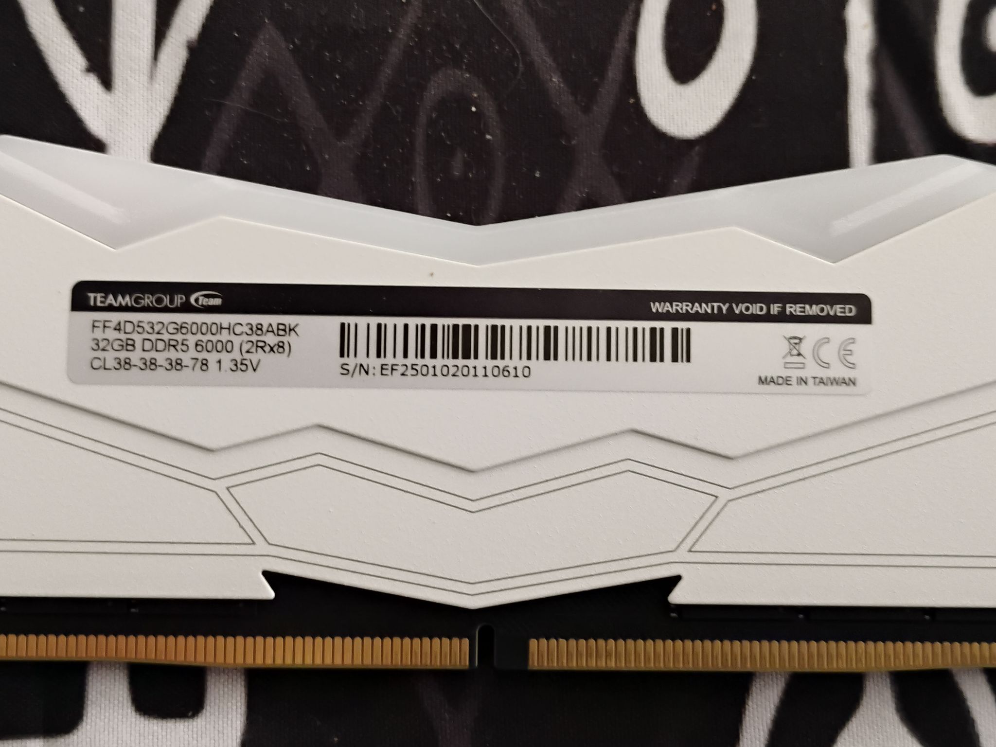 Team Group T-Force Delta RGB 64Gb DDR5 6000 (CL 38) Desktop Memory - White