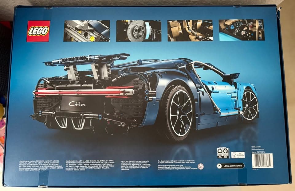 LEGO Technic Bugatti Chiron (Set 42083) | 3599 Pieces | New CIB