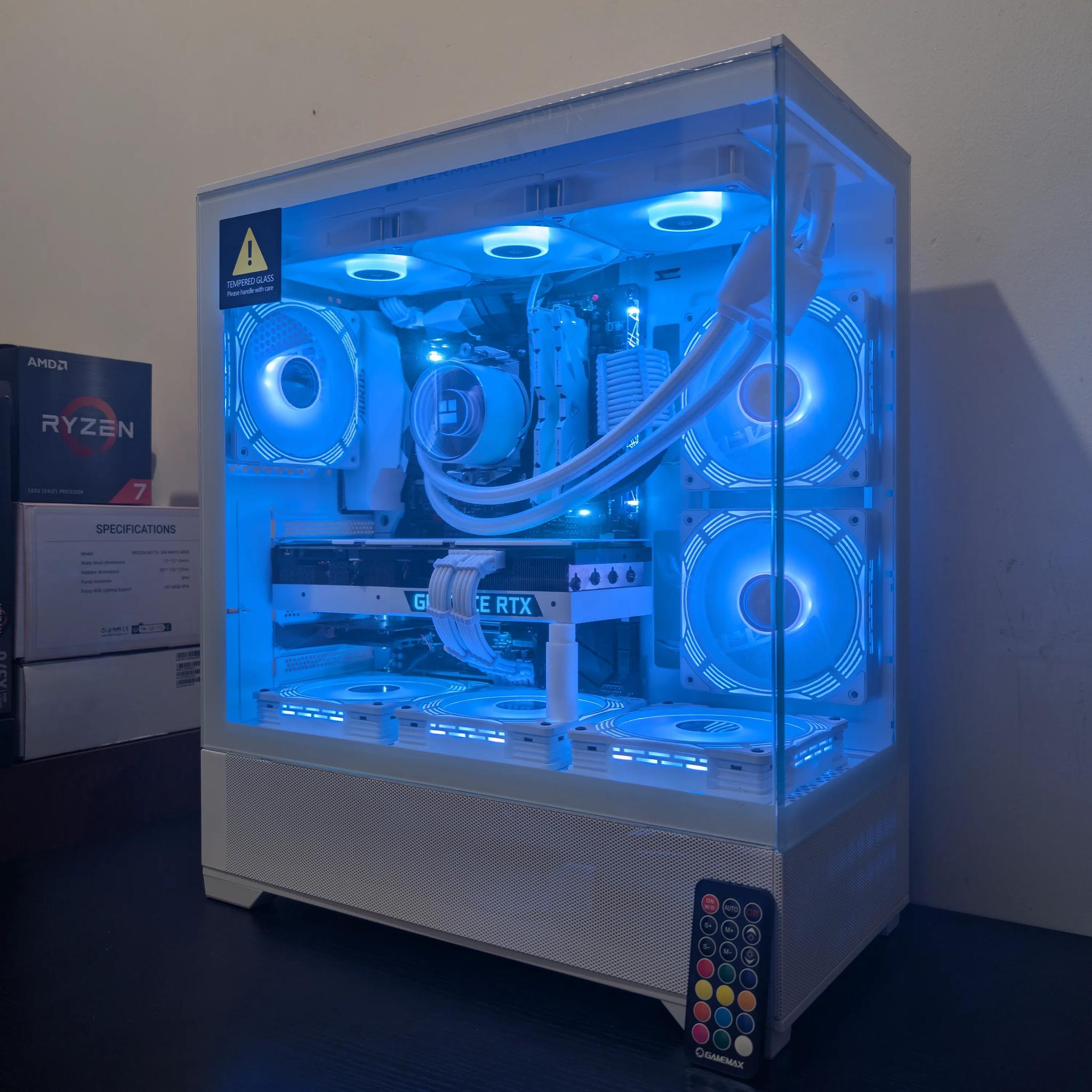 🦢 1440p Gaming Beast | RTX 3080 | Ryzen 7 5800X | 1TB SSD | 32GB RAM | WiFi 6 & Bluetooth 🦢