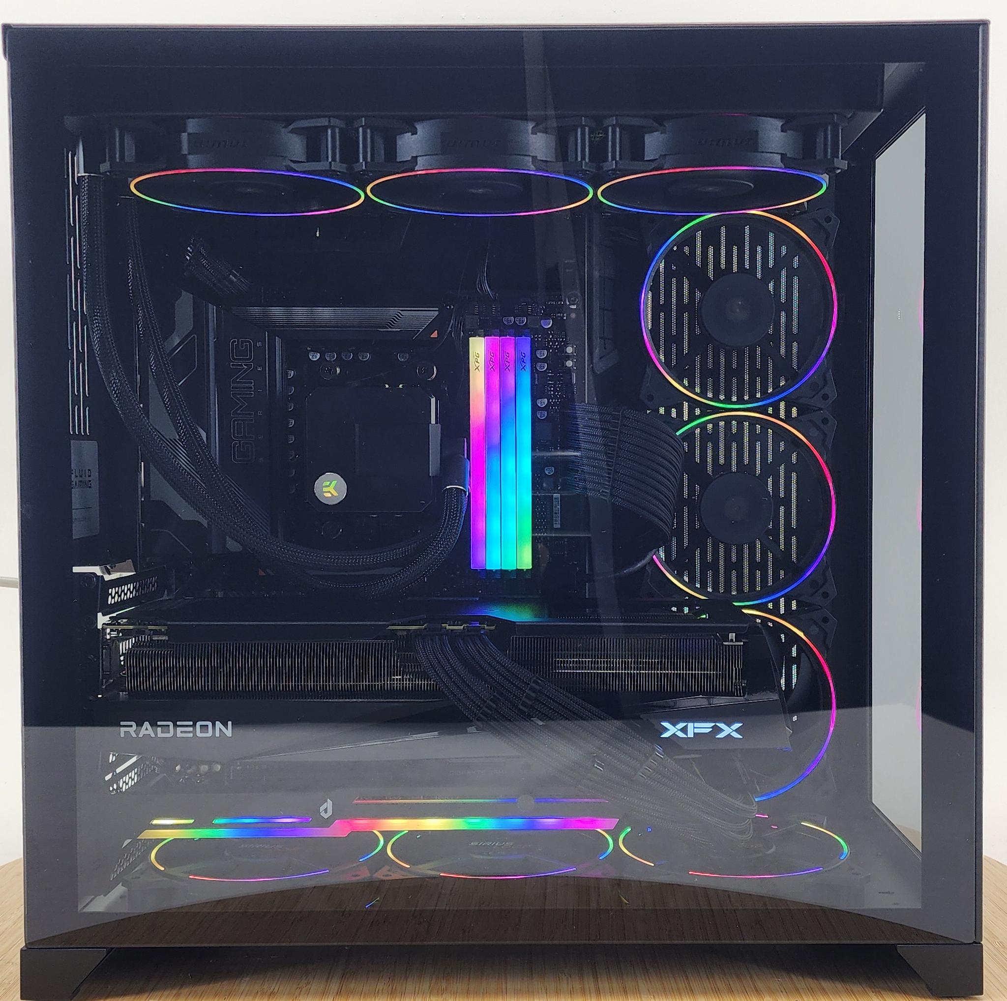 Gaming PC Ryzen 9 9900X 64GB RAM 4TB SSD RX 9070 XT 16GB Windows 11 Computer