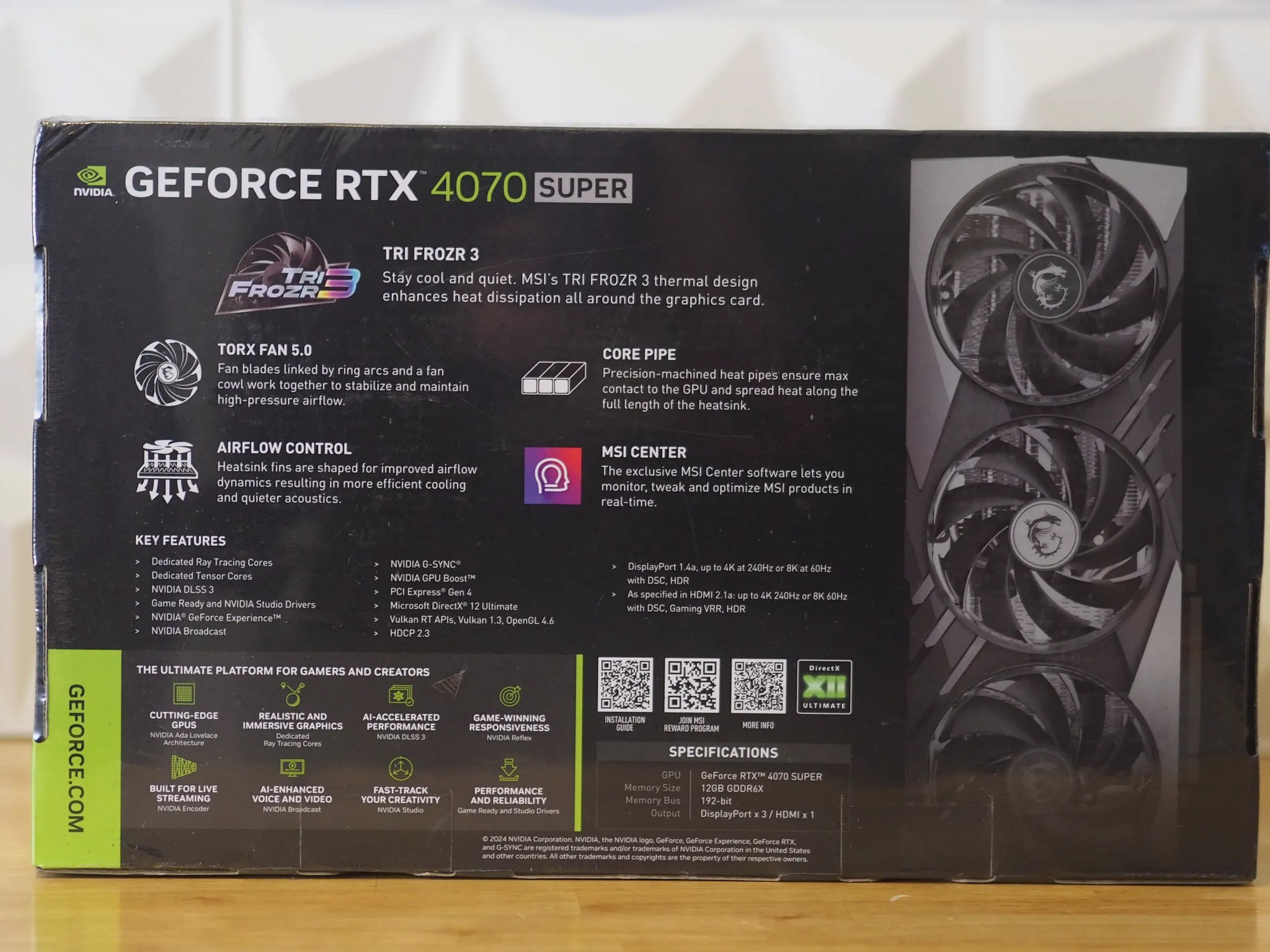 MSI Gaming X Slim 4070 Super 12gb