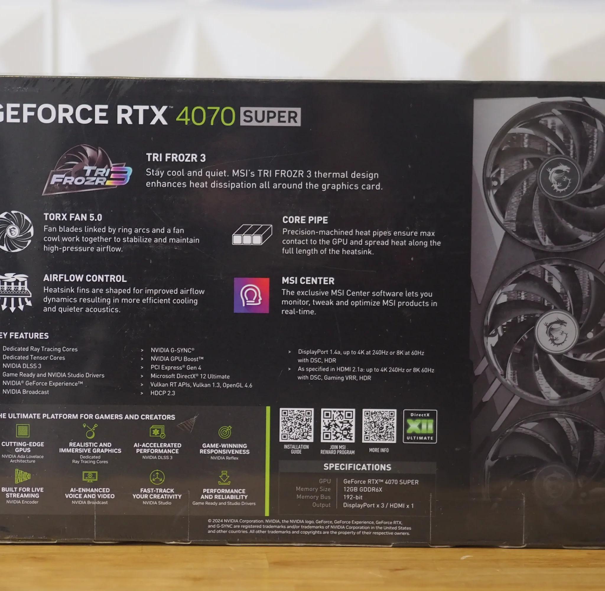 MSI Gaming X Slim 4070 Super 12gb