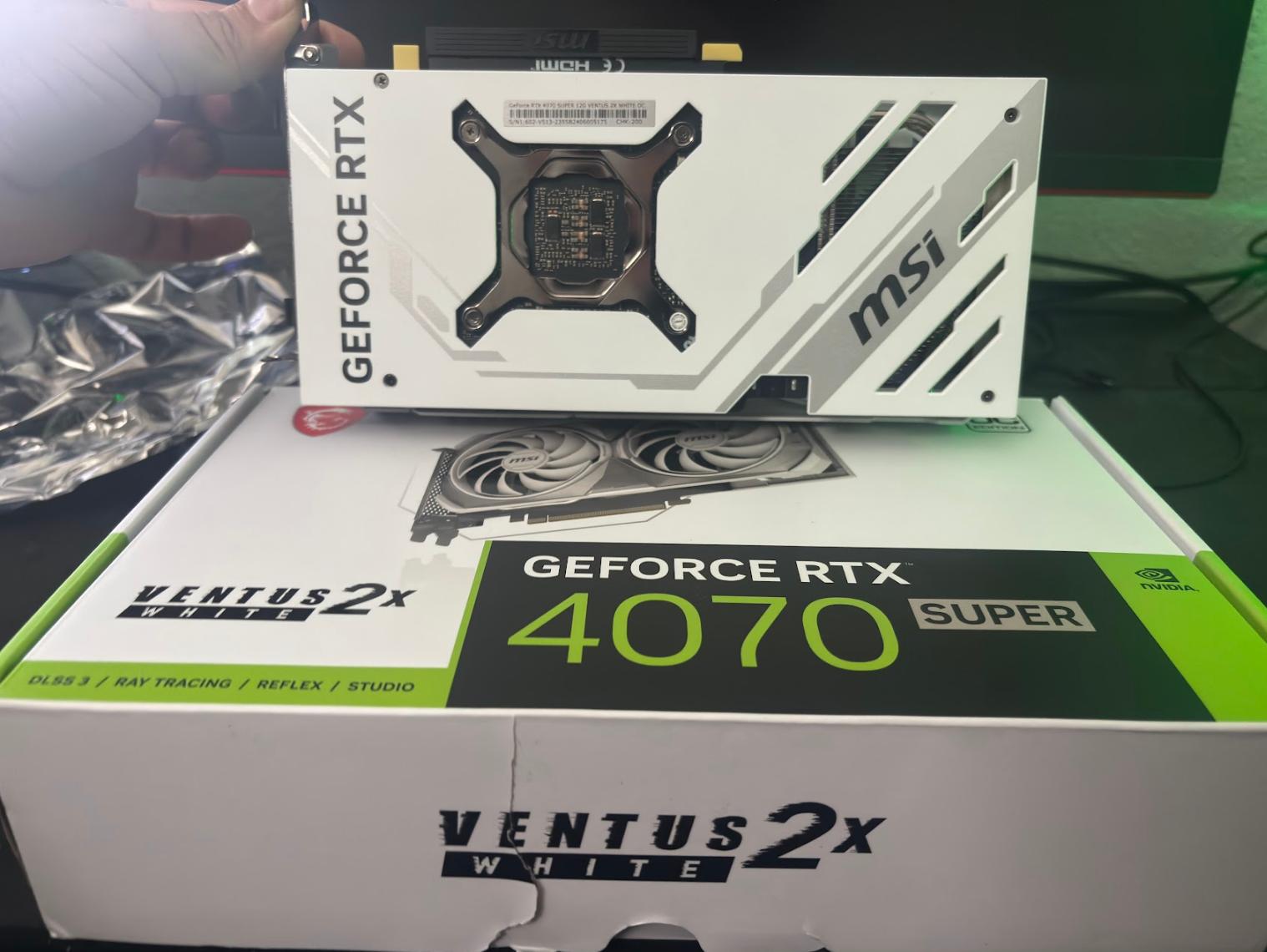 Like New MSI GeForce RTX 4070 Super Ventus White OC Dual Fan 12GB Graphics Card