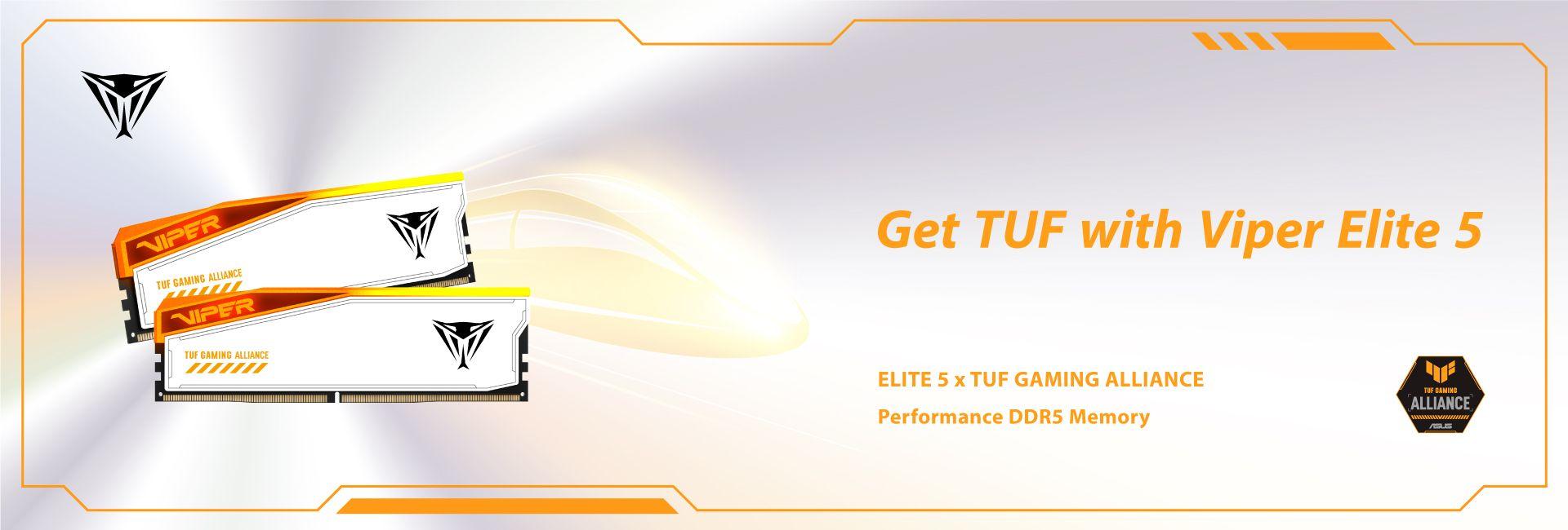 Patriot Viper Elite 5 TUF 48GB (2 x 24GB) DDR5 RAM 6600