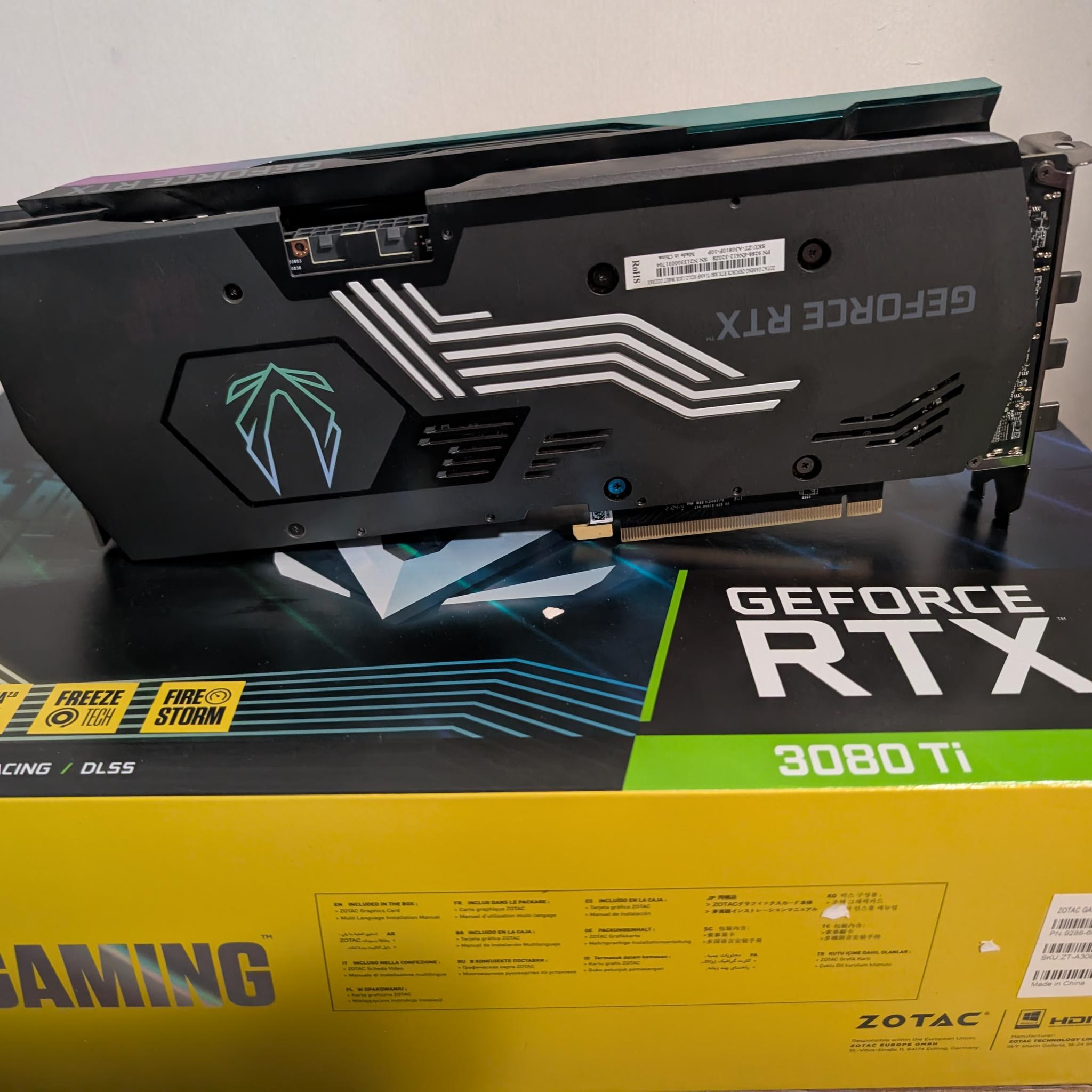 ZOTAC GAMING GeForce RTX 3080 Ti AMP Holo 12GB GDDR6X - Excellent Condition