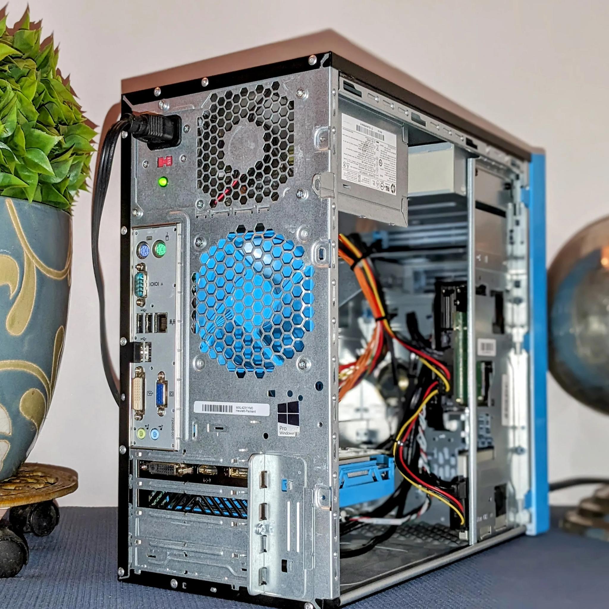 HP BlueFace🥶1080p FoRTNiTe PC💙🖤 Intel i5 💙🖤 GTX1050Ti💙🖤 16GB RAM💙🖤 Wi-Fi💙🖤Windows 11