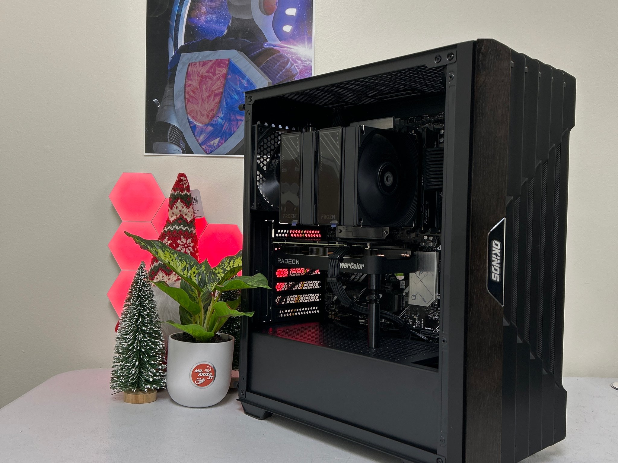 🖤Obsidian Core🖤 Ryzen 5 9600X – RX 9060 XT 16GB -Wood - 32GB/ 1TB / 650 W Gold