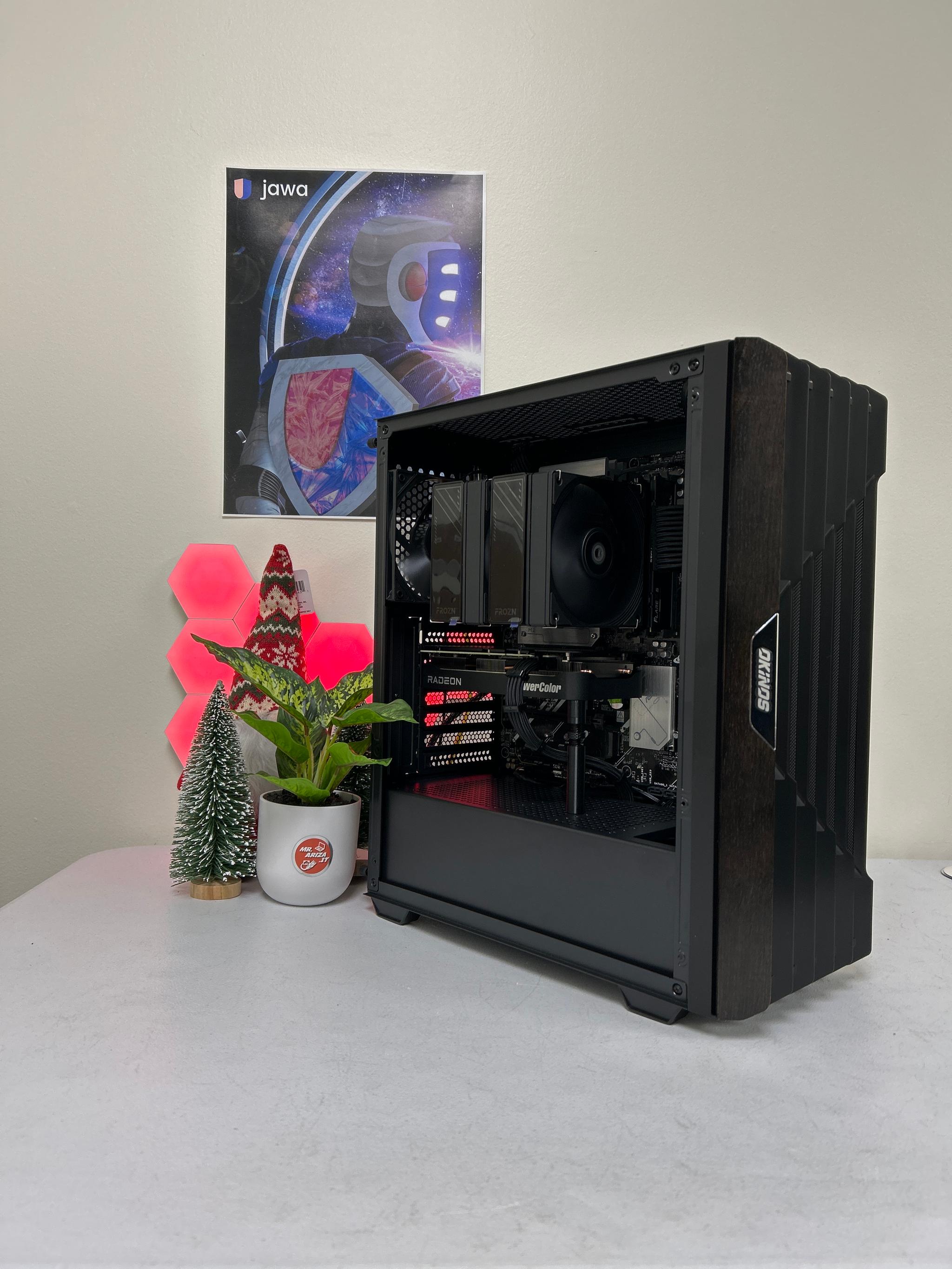 🖤Obsidian Core🖤 Ryzen 5 9600X – RX 9060 XT 16GB -Wood - 32GB/ 1TB / 650 W Gold