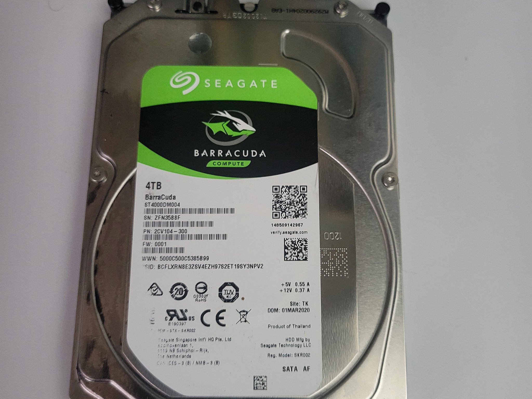 Seagate Barracuda 4TB HDD