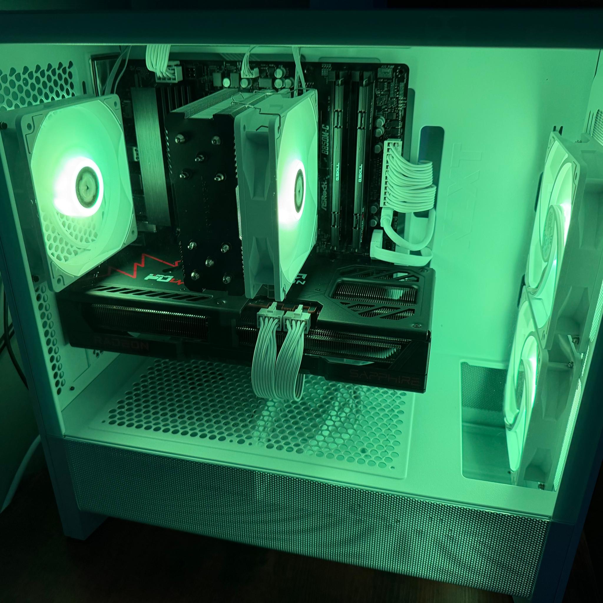 Custom Gaming PC AMD RX 9070 16GB, Ryzen 5 7500X3D, 32GB DDR5, 2TB Gen4 NVME, A Tier 850W PSU, W...