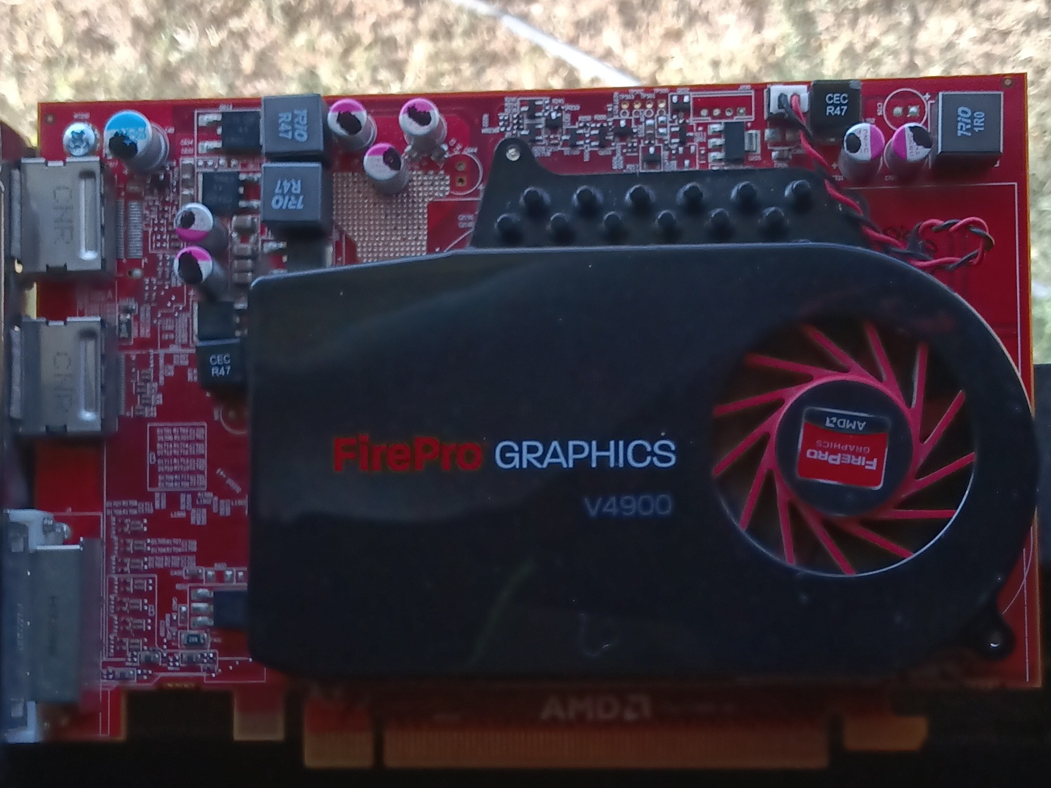 AMD FirePro V4900 GPU PCI Express x16 DisplayPort DVI Fan Heatsink