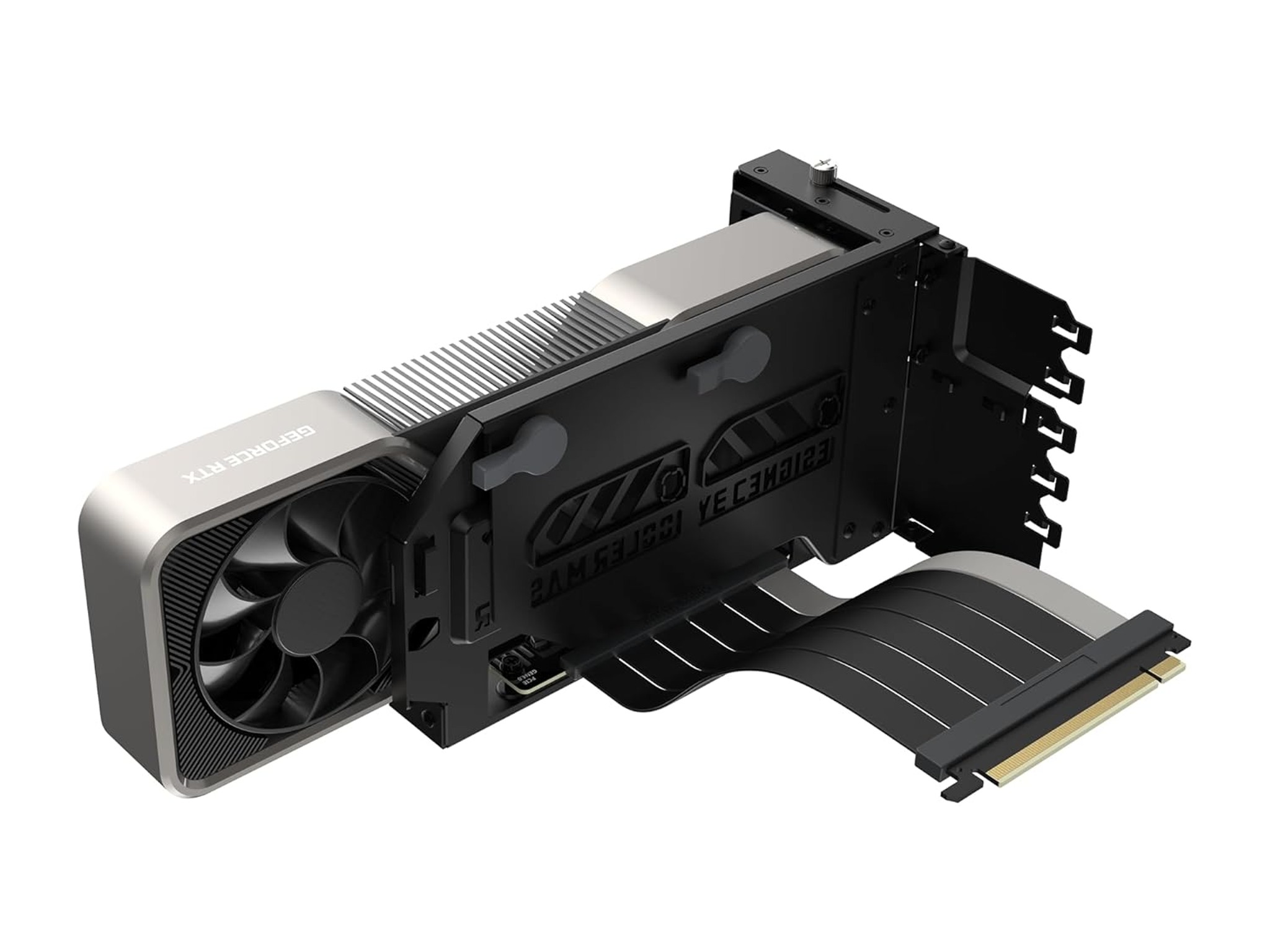 Cooler Master Vertical GPU Holder Kit V3 for E-ATX ATX mATX PC Case & PCI-E 4.0 Devices Black