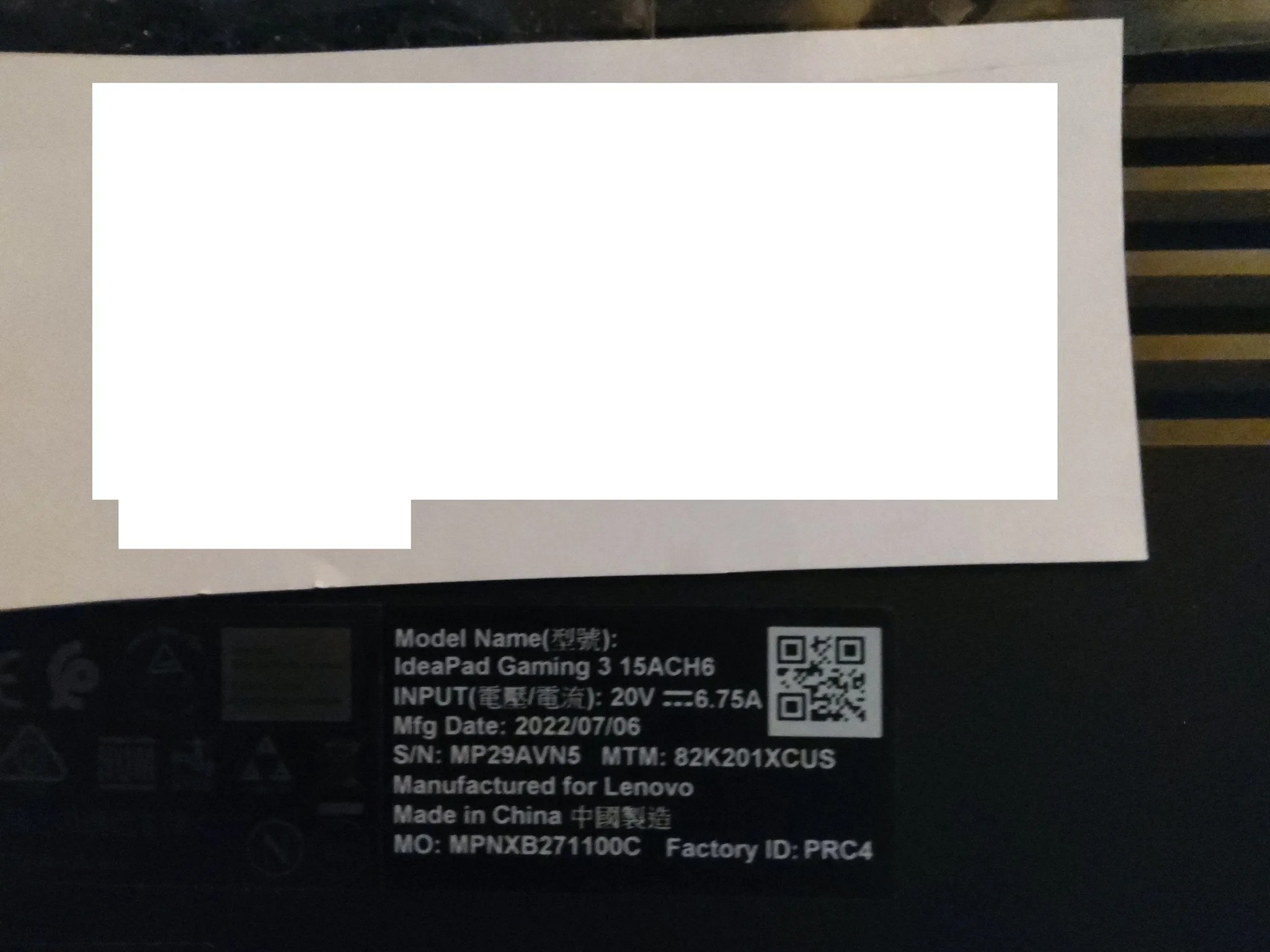 Lenovo Laptop Ideapad 3, with Nvidia 3050 TI Graphics Card.