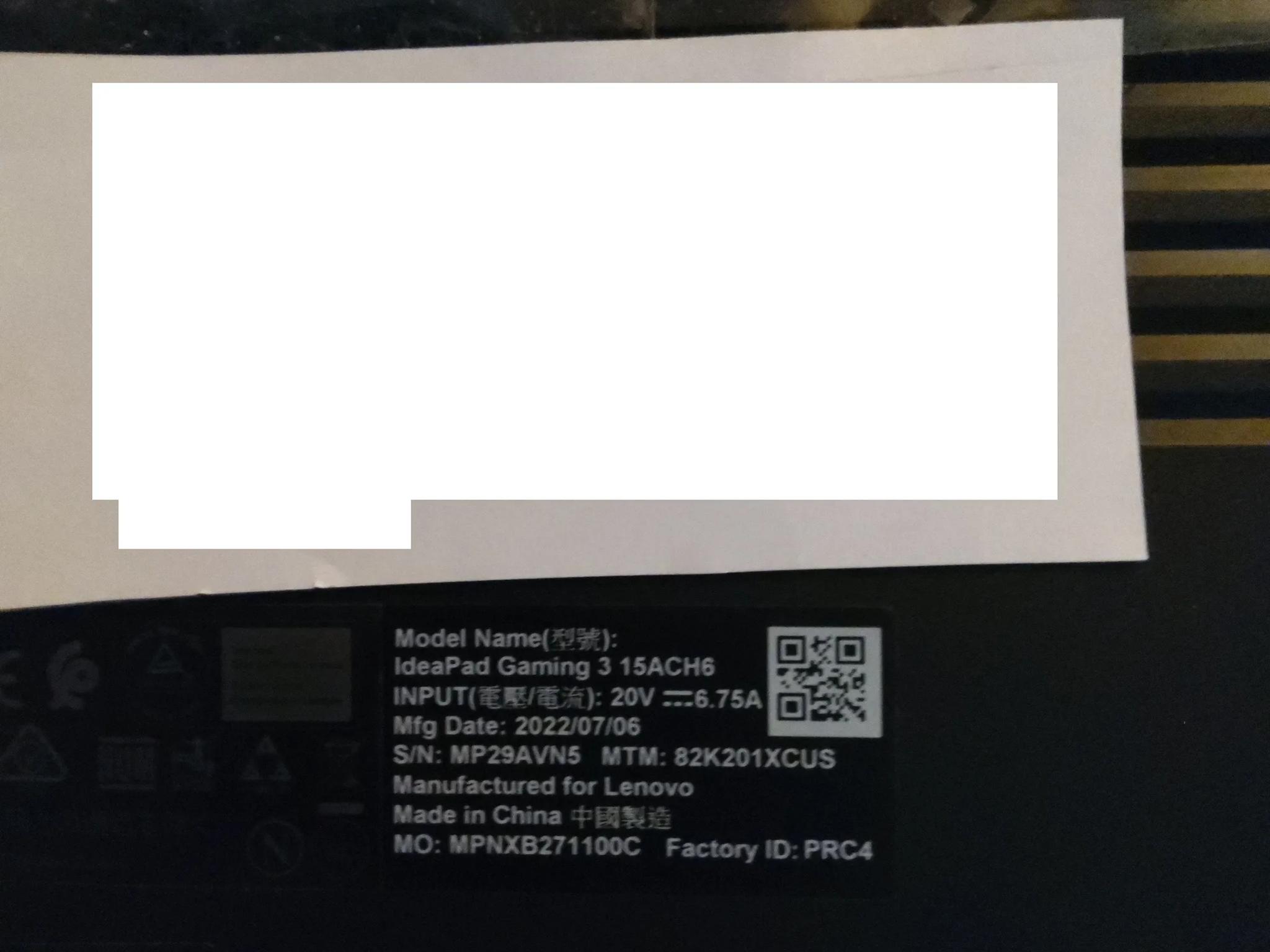 Lenovo Laptop Ideapad 3, with Nvidia 3050 TI Graphics Card.