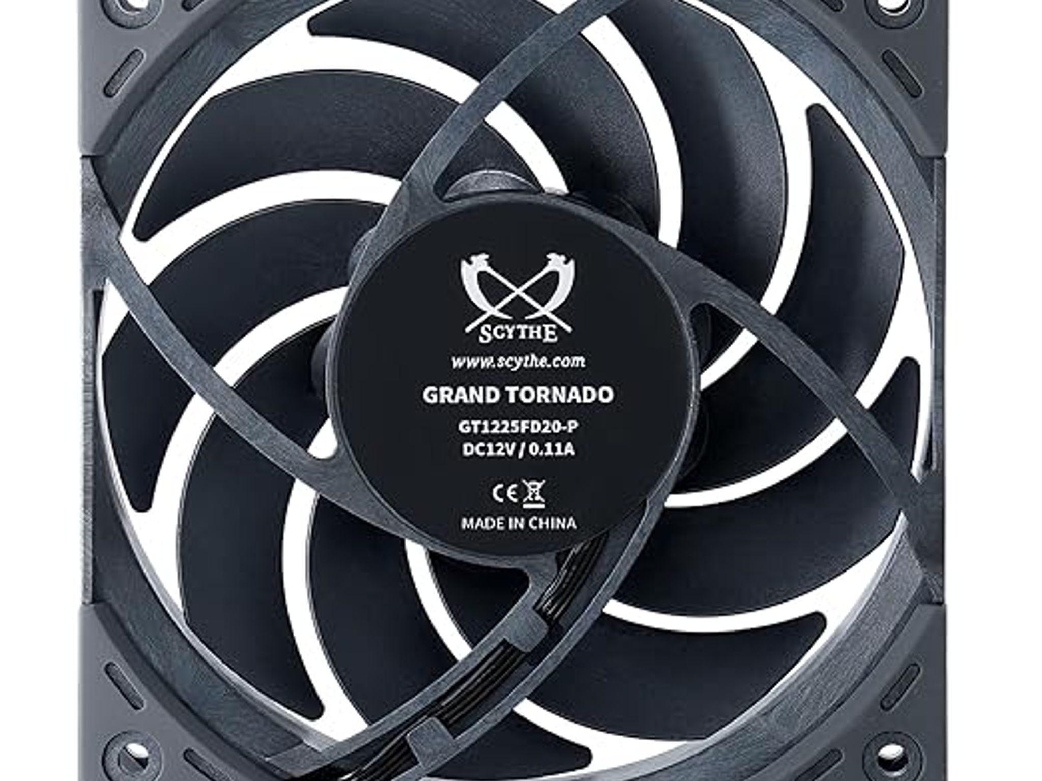 3 PACK Scythe Grand Tornado 120 PWN Full-LCP Made Computer Case Fan, 120mm x 25mm, 4-Pin Connector