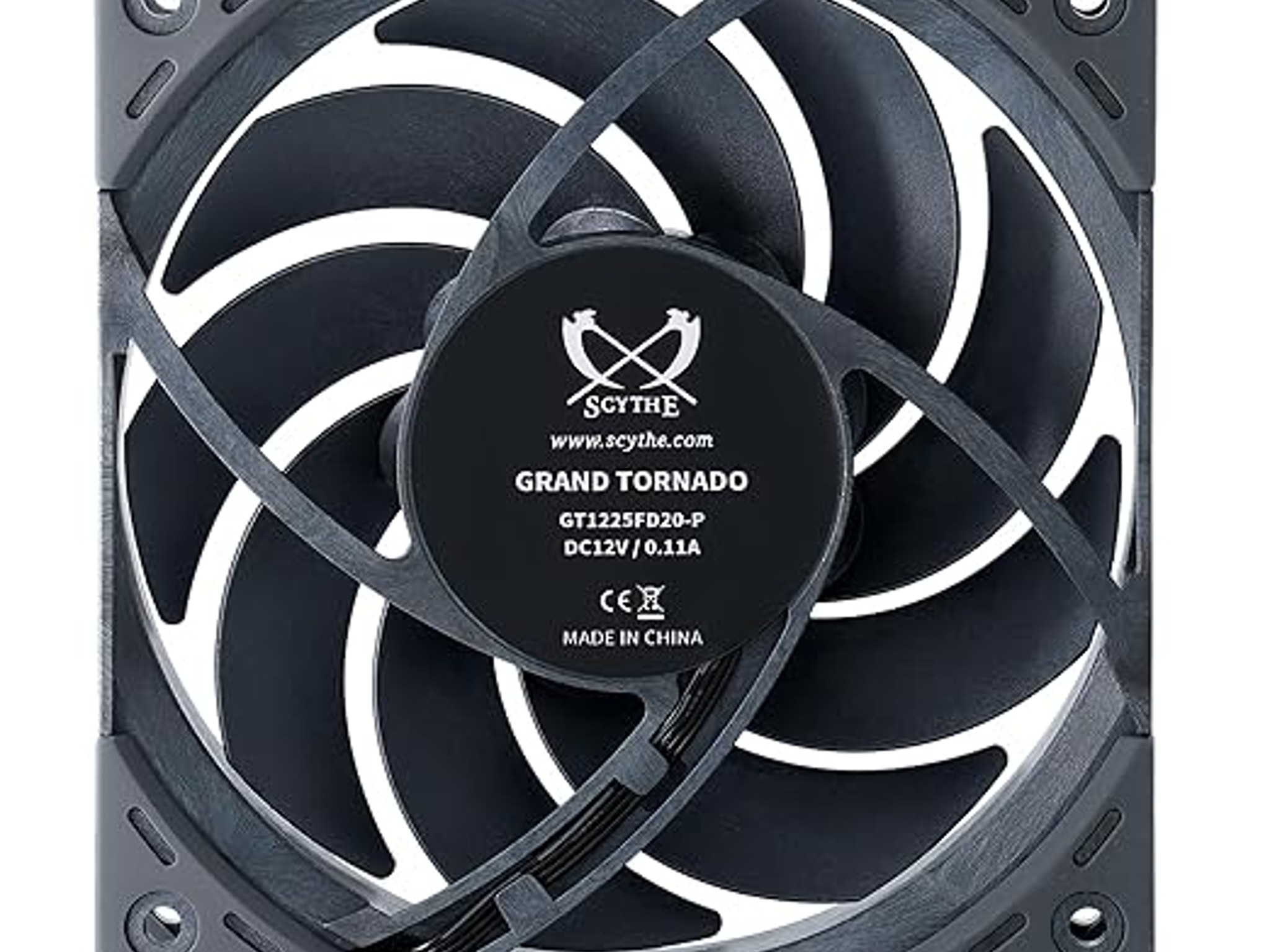 3 PACK Scythe Grand Tornado 120 PWN Full-LCP Made Computer Case Fan, 120mm x 25mm, 4-Pin Connector