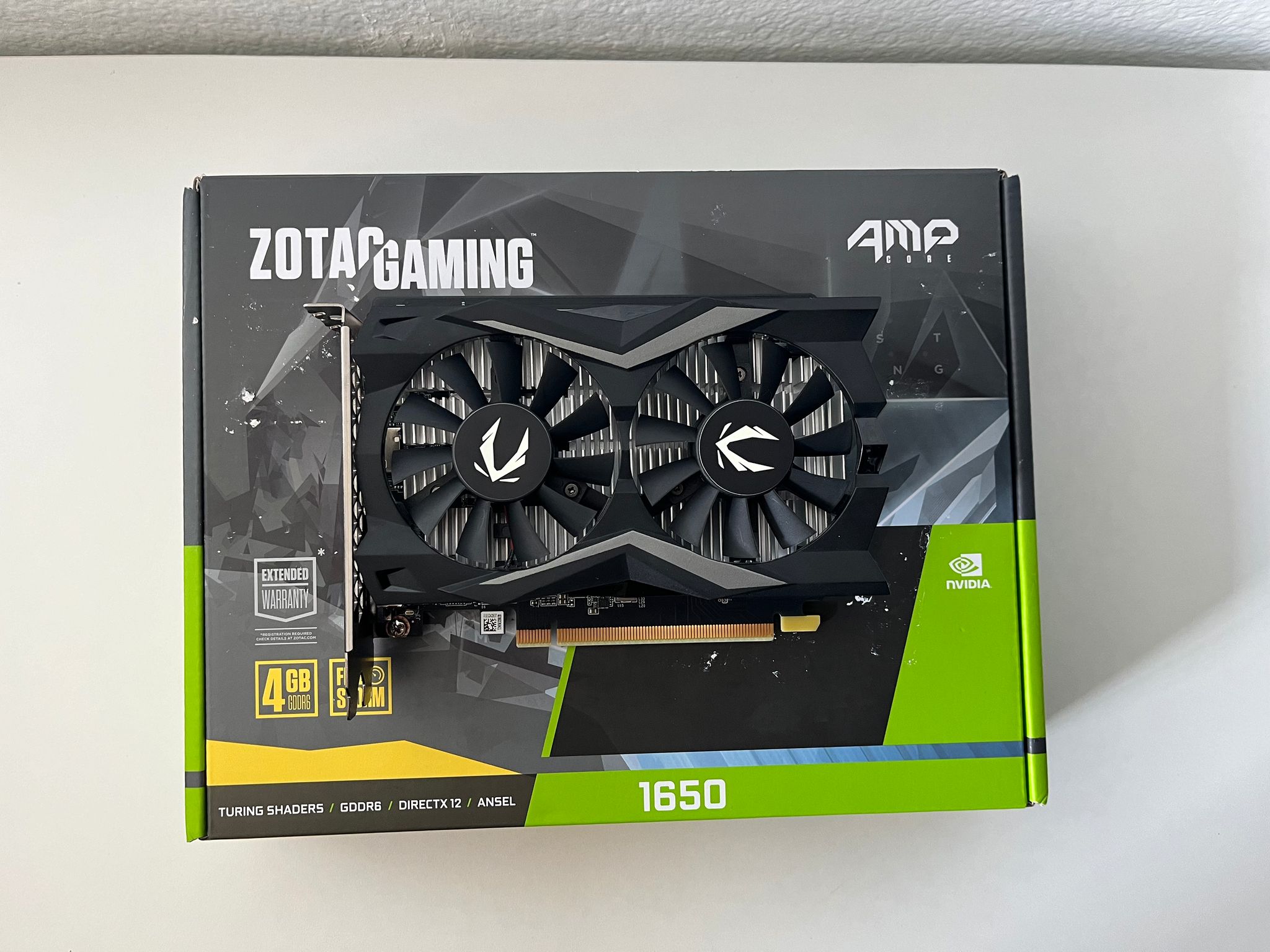 ZOTAC Gaming GeForce GTX 1650 AMP CORE 4GB