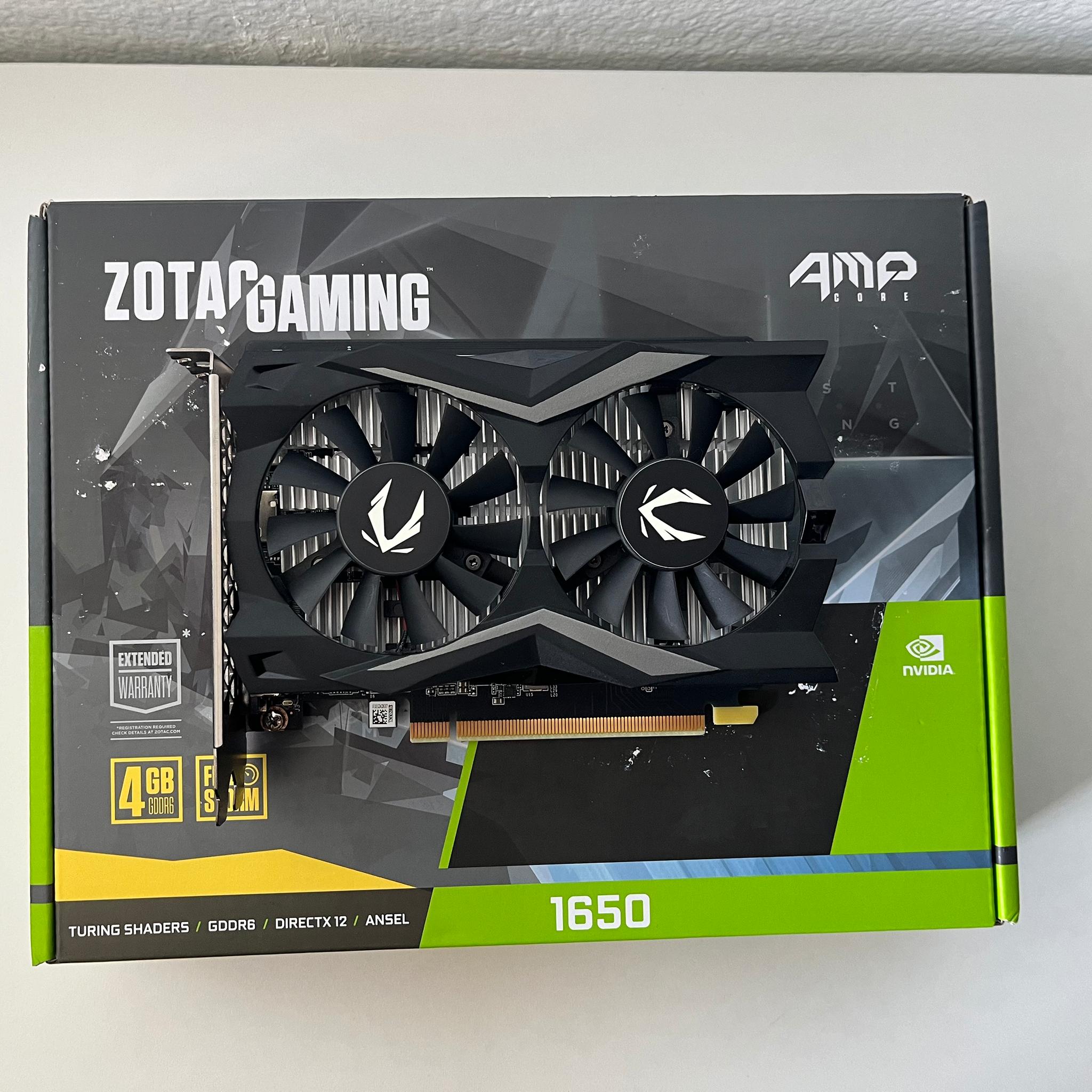 ZOTAC Gaming GeForce GTX 1650 AMP CORE 4GB