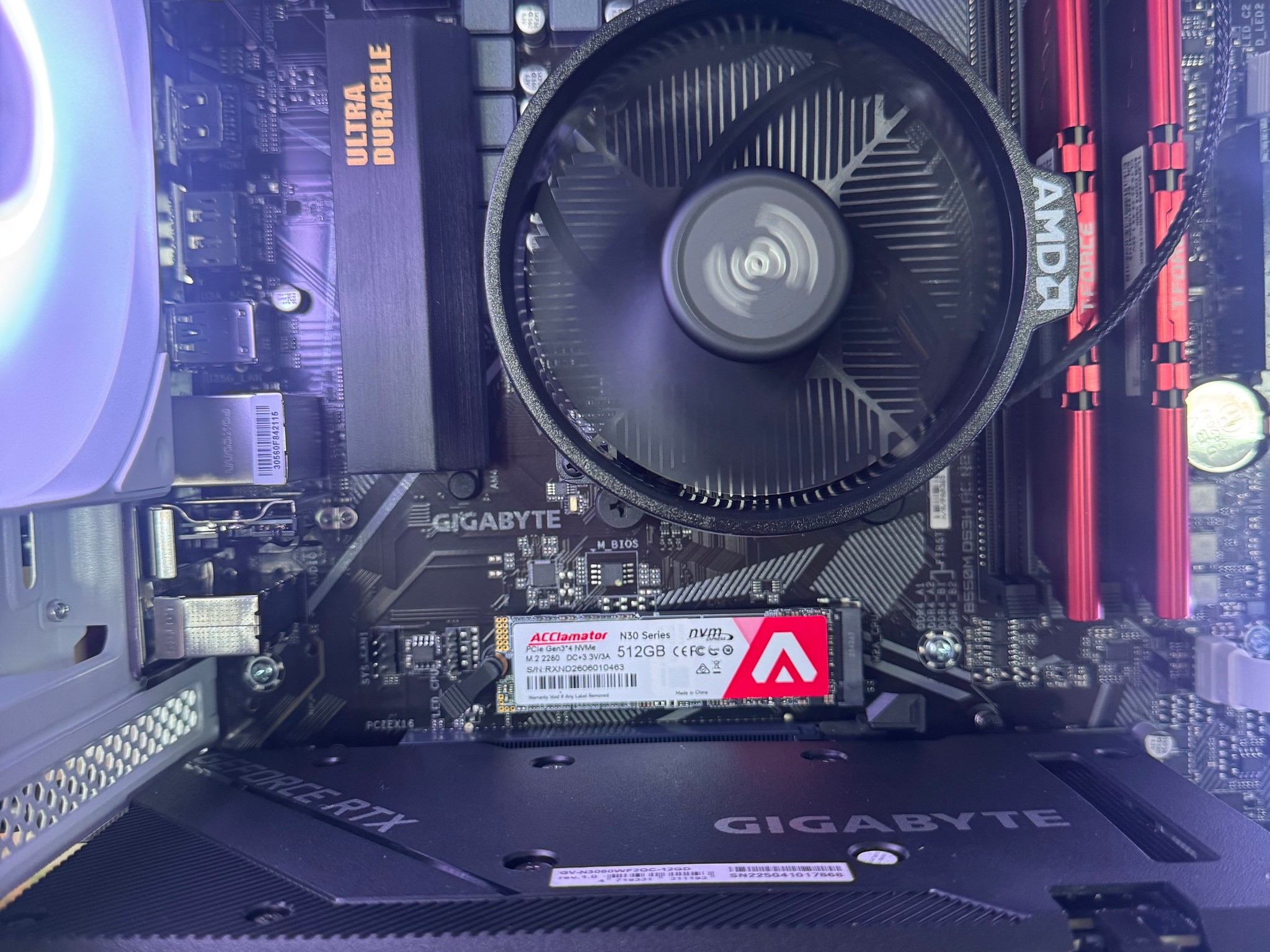 🎮 All-White RGB Gaming PC | RTX 3060 | Ryzen 5 5500 | 16GB | 512GB SSD