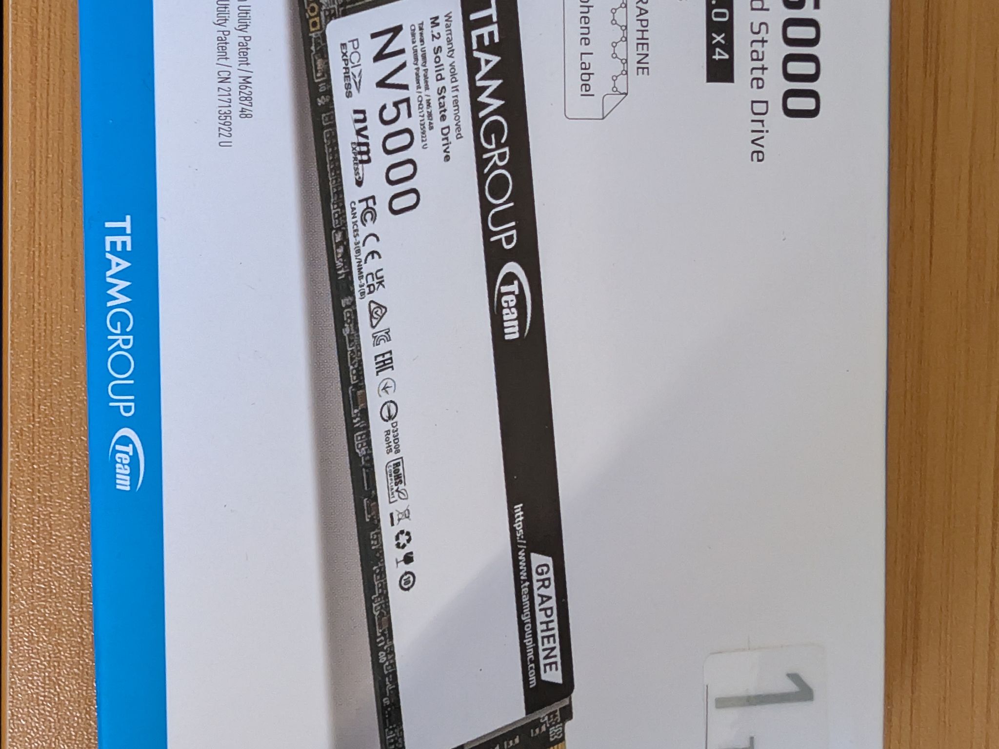[BNIB]TEAMGROUP NV5000 1TB NVMe Gen4 SSD (Up to 4500MB/s)