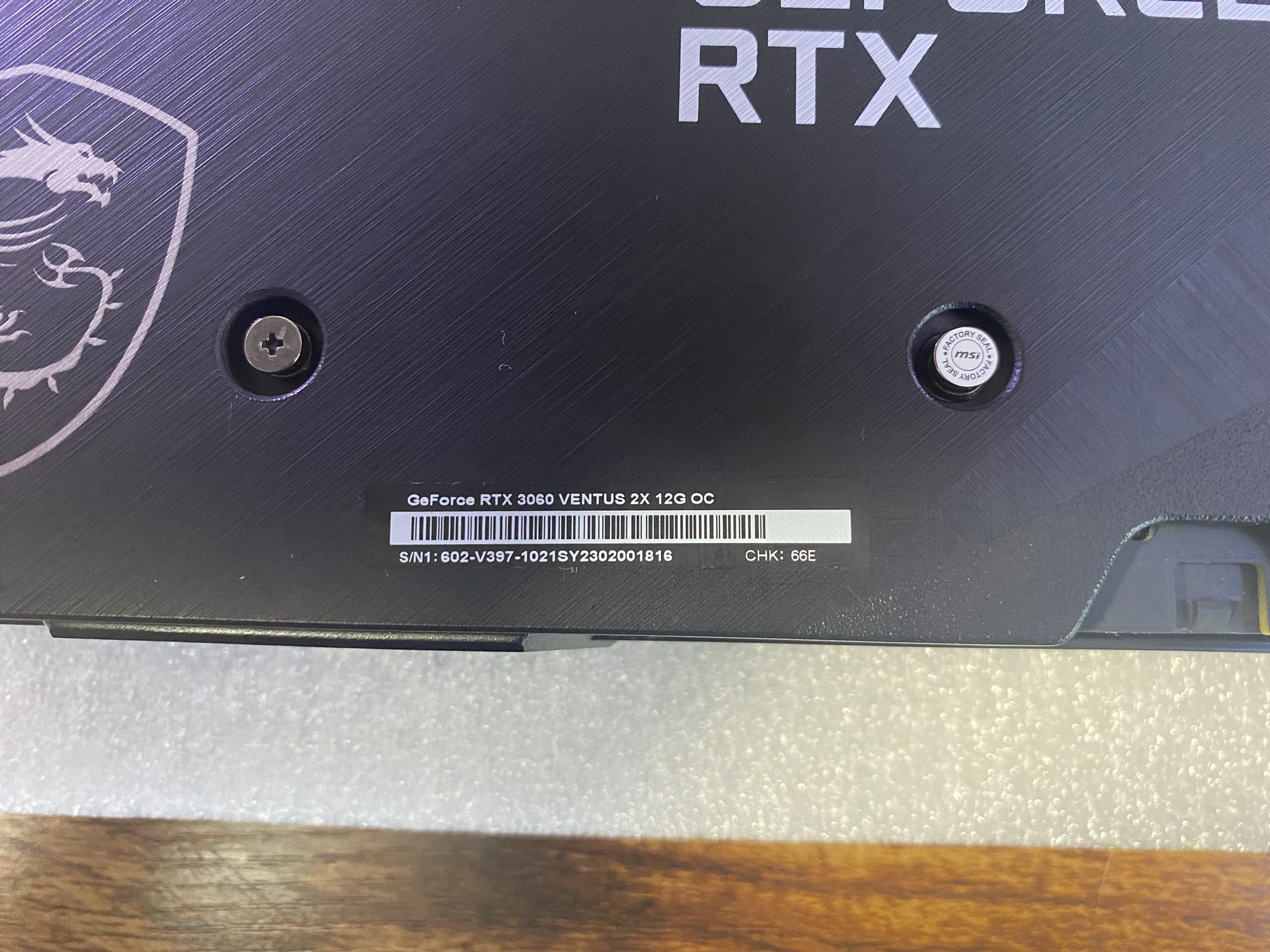 MSI RTX 3060 12GB OC Graphics Card