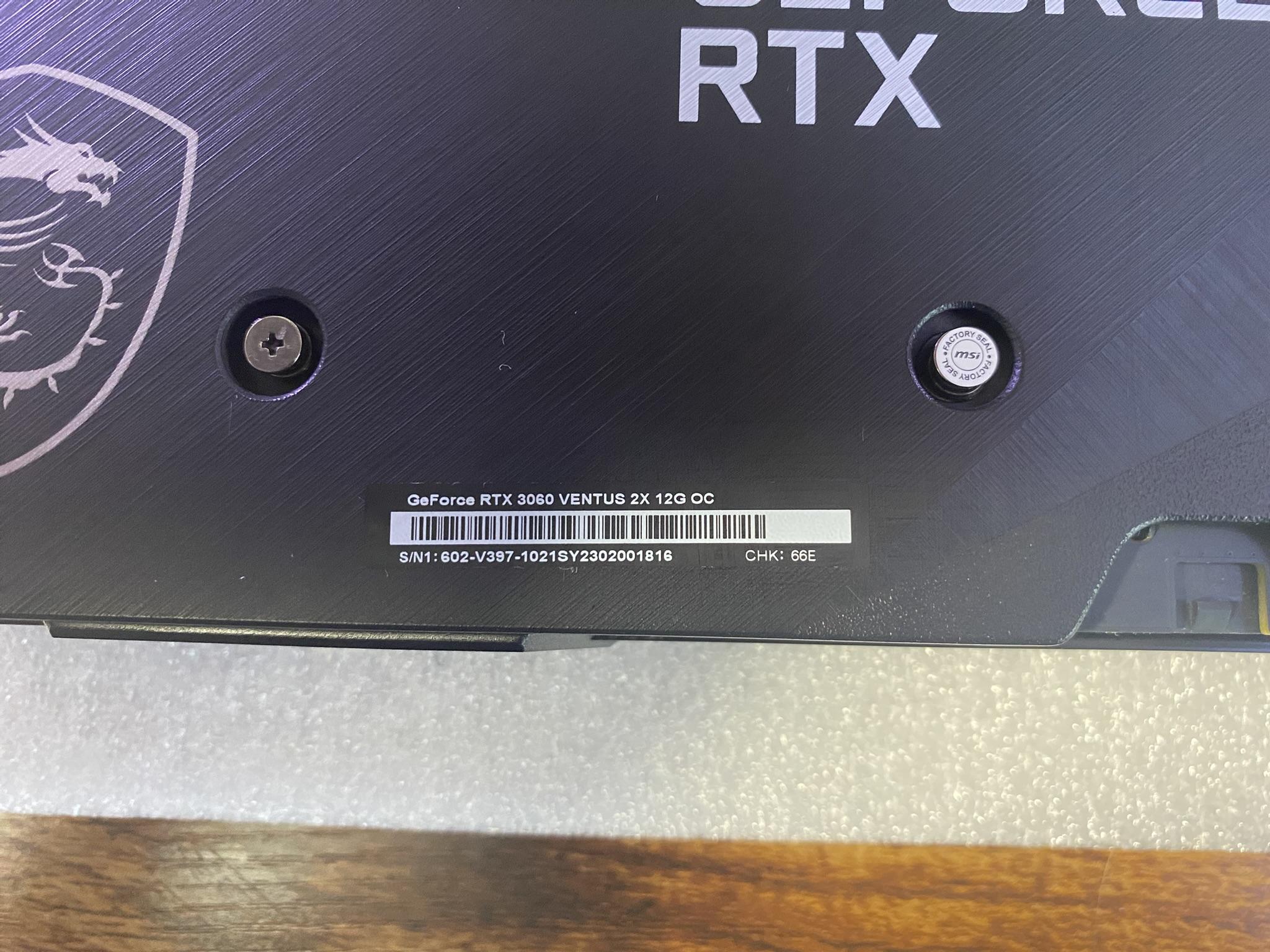 MSI RTX 3060 12GB OC Graphics Card