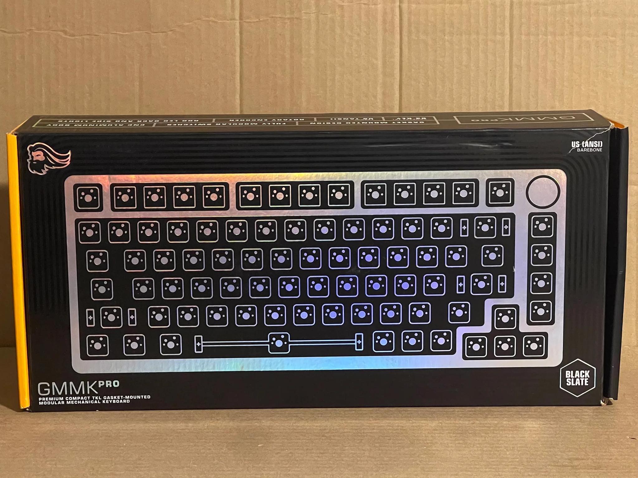 Glorious GMMK Pro Barebones Premium Black Slate Keyboard