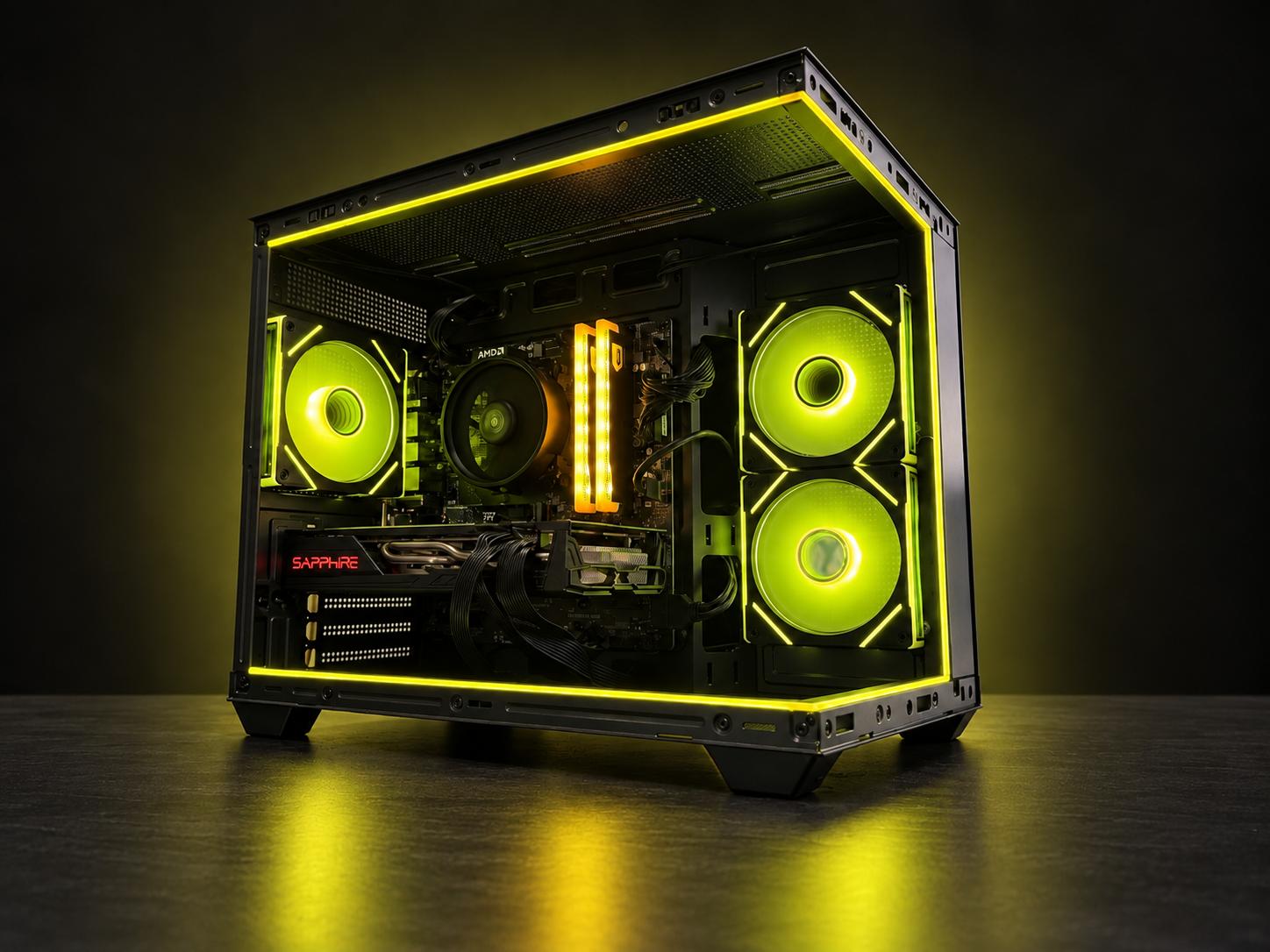 Radeon RX 5700 XT Custom Gaming PC - Ryzen 5 5500, 16GB RAM