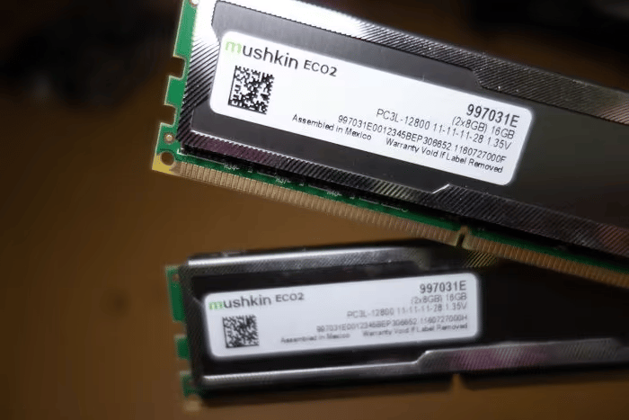 Mushkin 16GB (2x8GB) Enhanced ECO2 DDR3 DDR3L PC3L-12800 1600MHz RAM Model 997031E