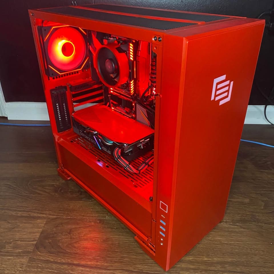 Red Gaming PC (GTX 1660 Super + AMD Ryzen 7 2700X + 16GB DDR4 + HDD + SSD)