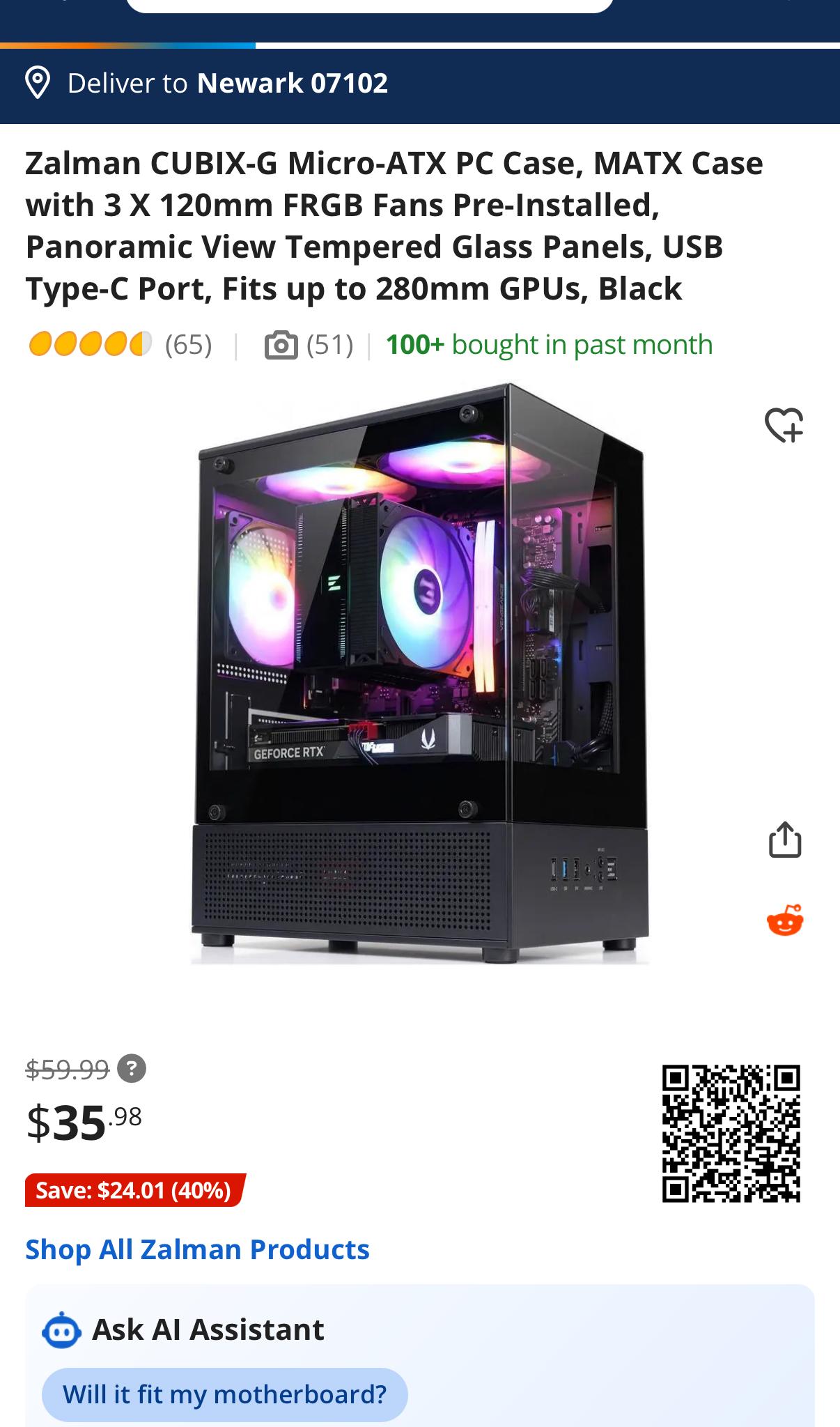 GeForce GTX 1070 Custom Gaming PC - Ryzen 5 2600X, 16GB RAM