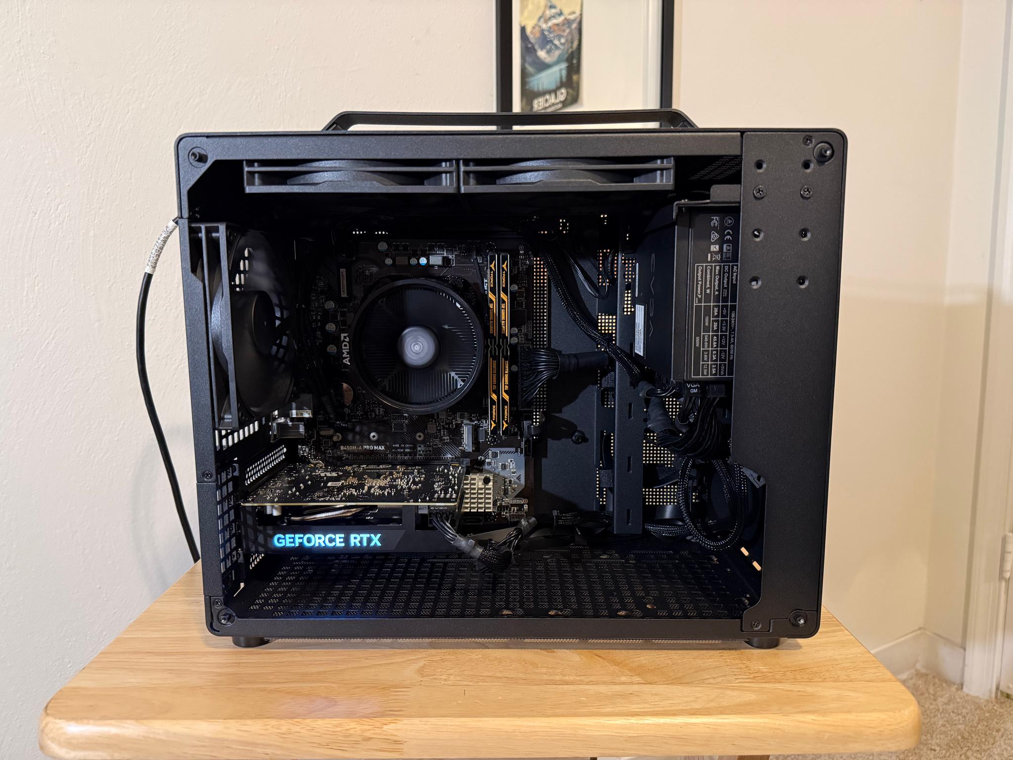 4060, Ryzen 5 5600X Gaming PC 1080p Beast, Small Profile