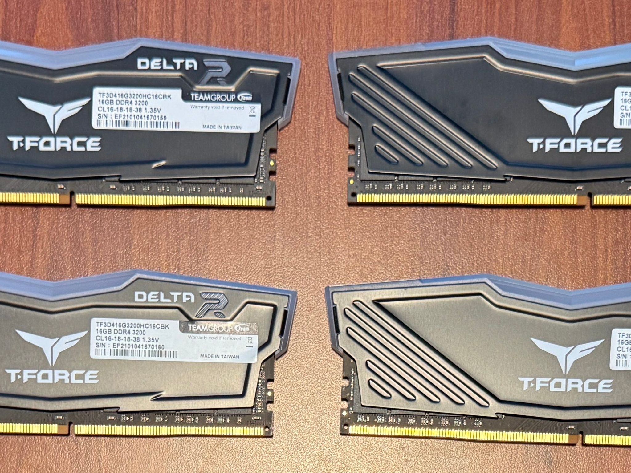 TeamGroup T-Force Delta RGB DDR4-3200 64GB (4x16GB) CL16-18-18-38
