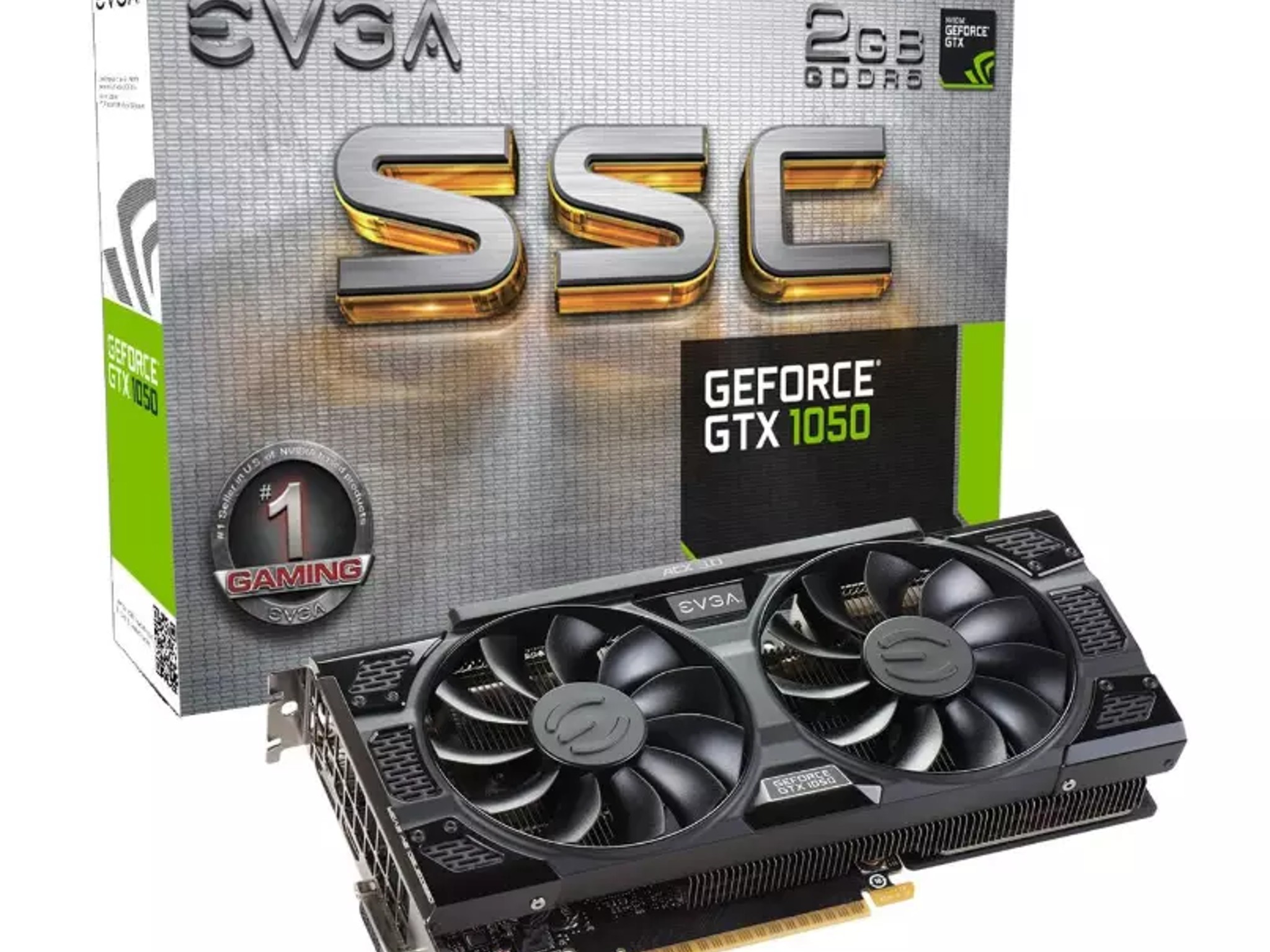 GeForce GTX 1050 SSC Gaming ACX 3.0 GDDR5 EVGA 02G-P4-6154-RX NEW SEALED BOX