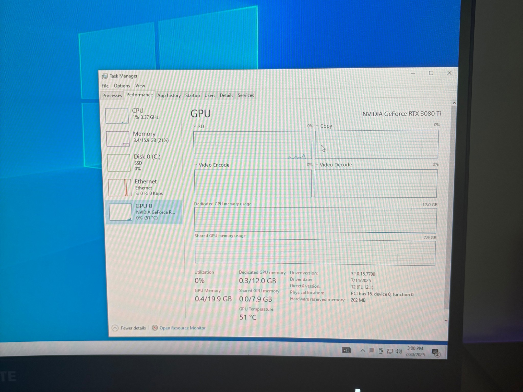 NVIDIA RTX 3080ti 12gb