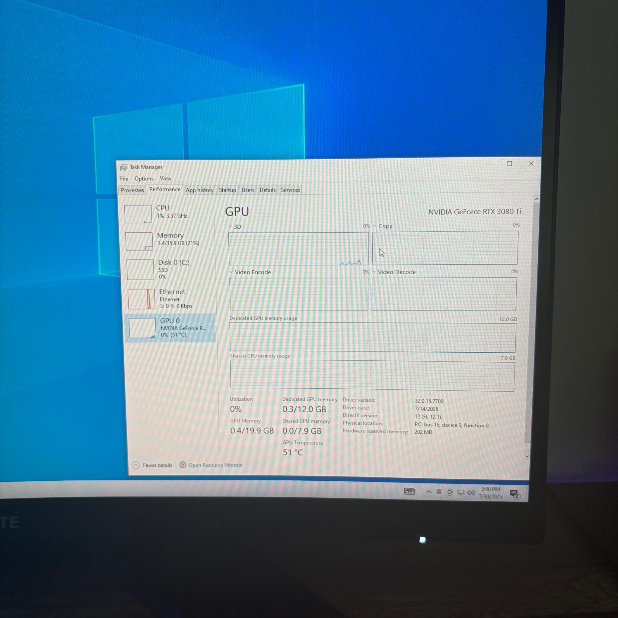 NVIDIA RTX 3080ti 12gb