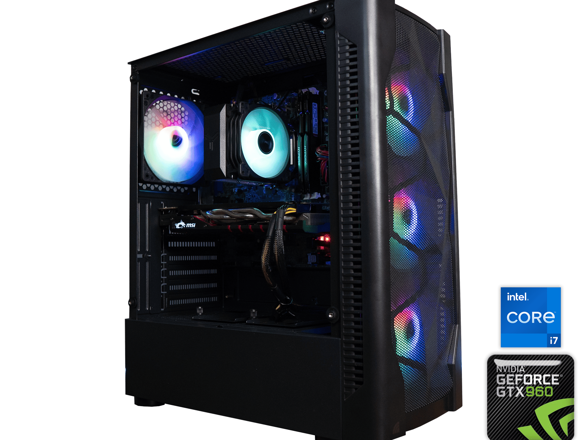 🍬🌠 BUDGET - BO6 Ready GAMING PC | MSI GTX 960 | INTEL i7 2600K | 16GB RAM | 512GB SSD + 250GB HDD