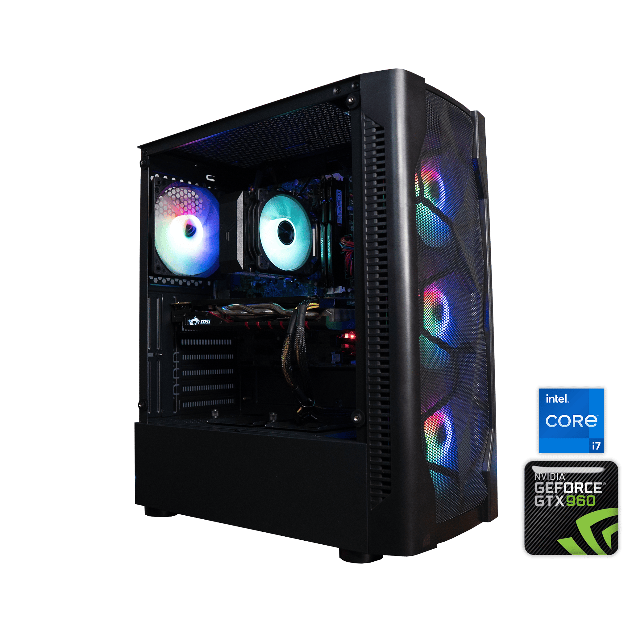 🍬🌠 BUDGET - BO6 Ready GAMING PC | MSI GTX 960 | INTEL i7 2600K | 16GB RAM | 512GB SSD + 250GB HDD