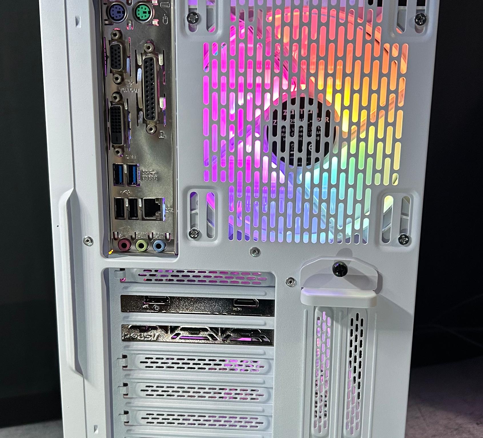 🤍 White RGB Gaming pc