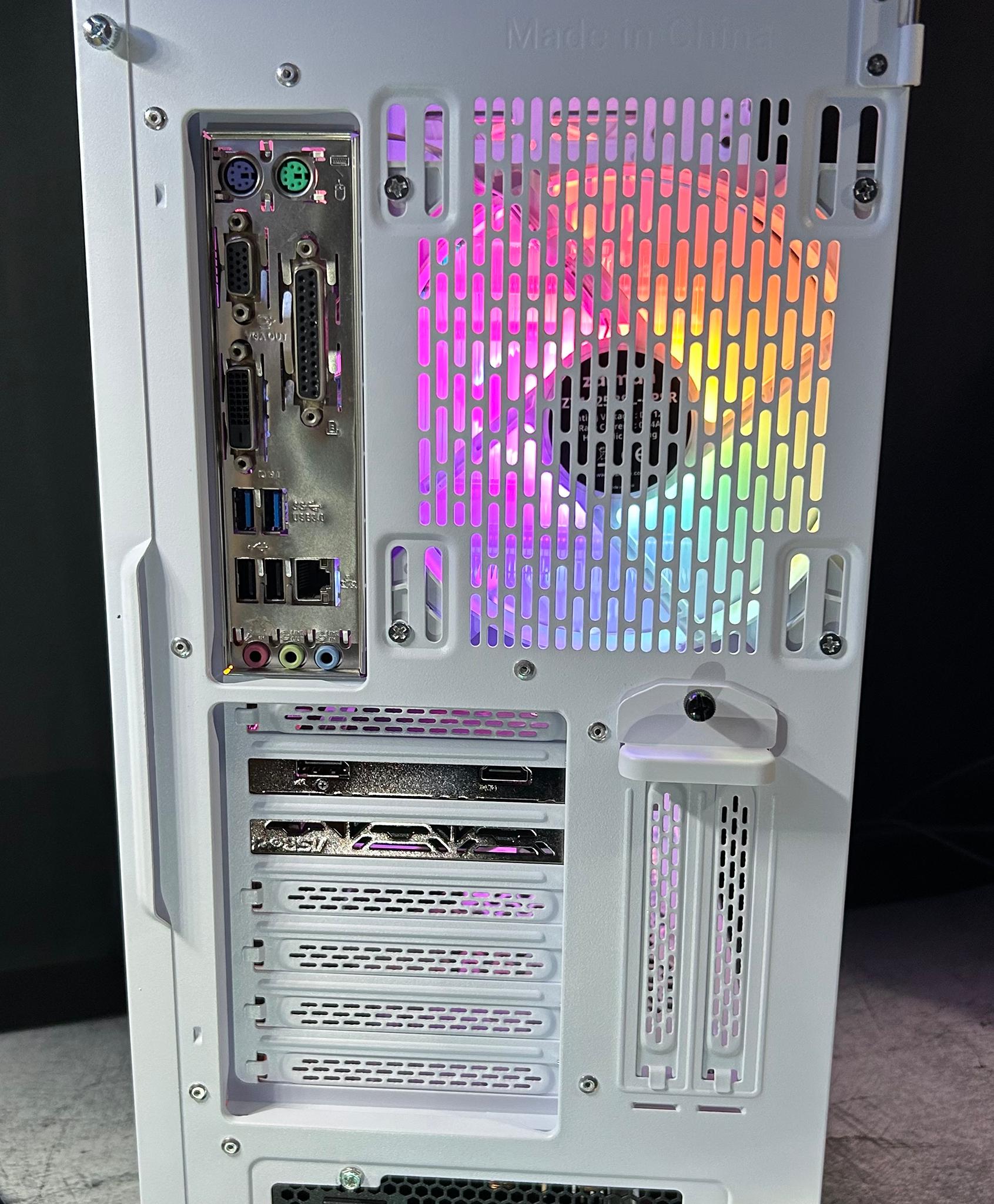 🤍 White RGB Gaming pc