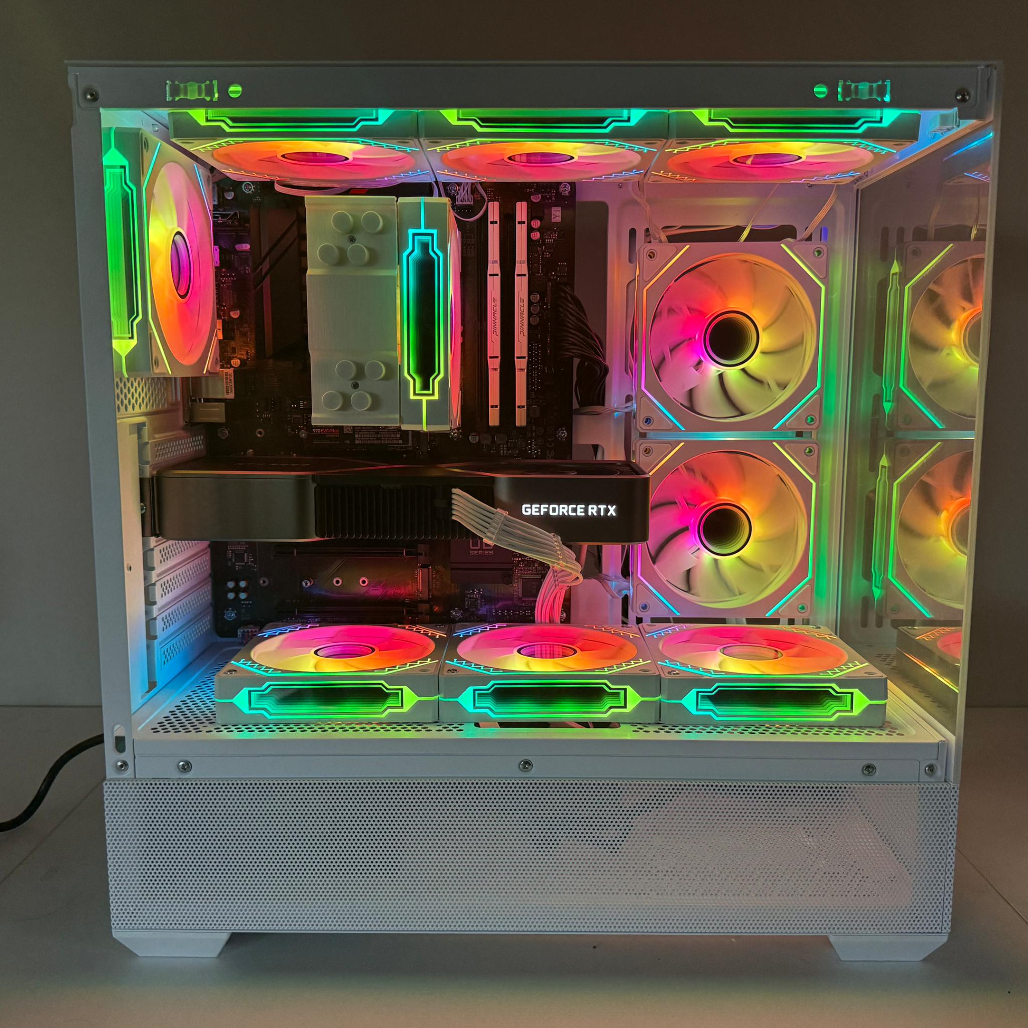 White RTX 3080 Gaming PC (Ryzen 7 5700 X3d)