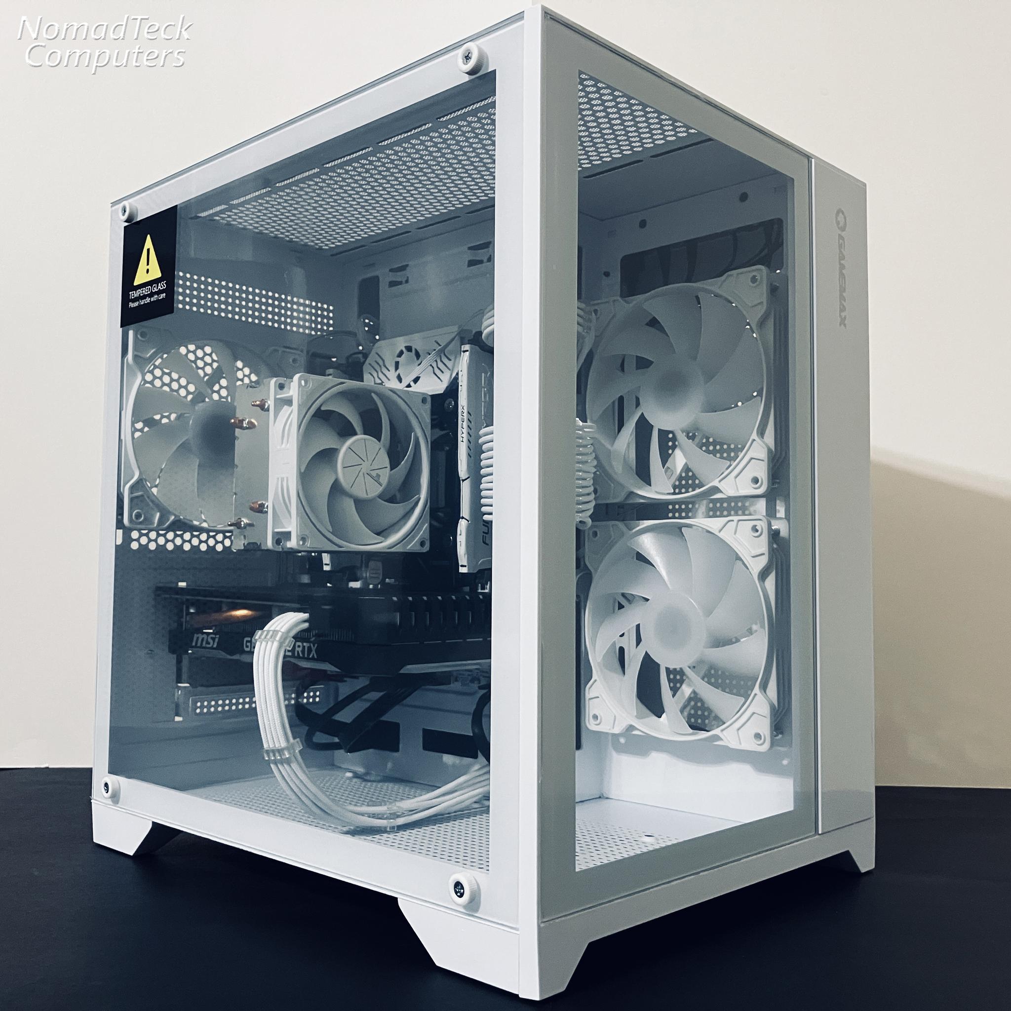 ❄️White Gaming PC wRGB - Intel Xeon 6-cores ● 16GB RAM ● 512GB SSD ● RTX 2060 ● Great Value 1080p