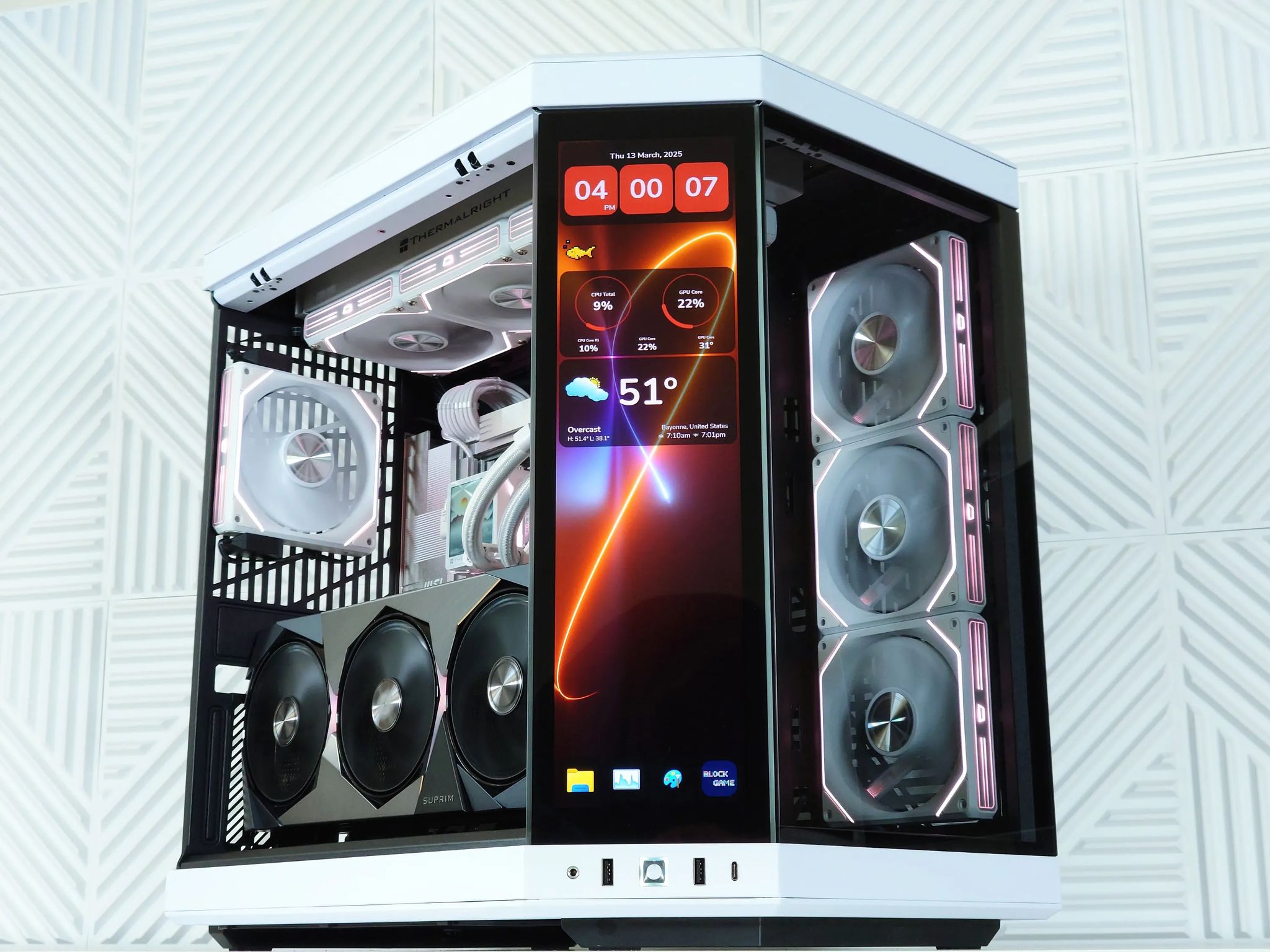 🤩🤍🖤Dream Gaming PC🏆Nvidia RTX 5080 16GB🏆 AMD Ryzen 7 9800X3D 3D V-Cache🏆 64GB DDR5🏆 4TB