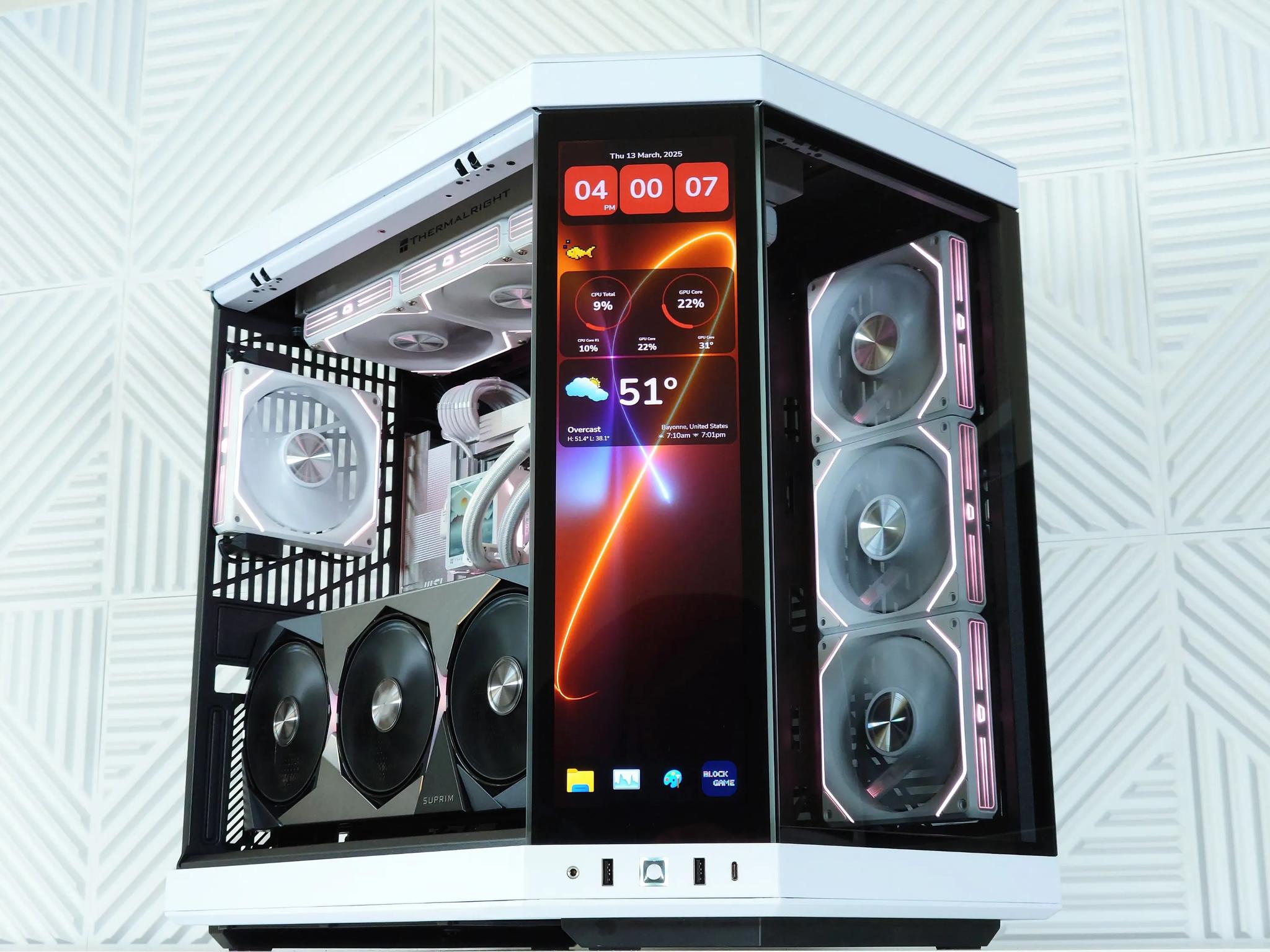 🤩🤍🖤Dream Gaming PC🏆Nvidia RTX 5080 16GB🏆 AMD Ryzen 7 9800X3D 3D V-Cache🏆 32GB DDR5🏆3TB NVME