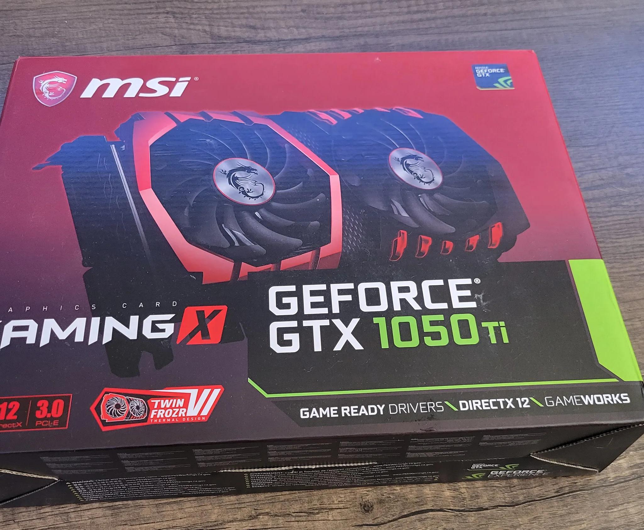 MSI GeForce GTX 1050 TI GAMING X 4GB