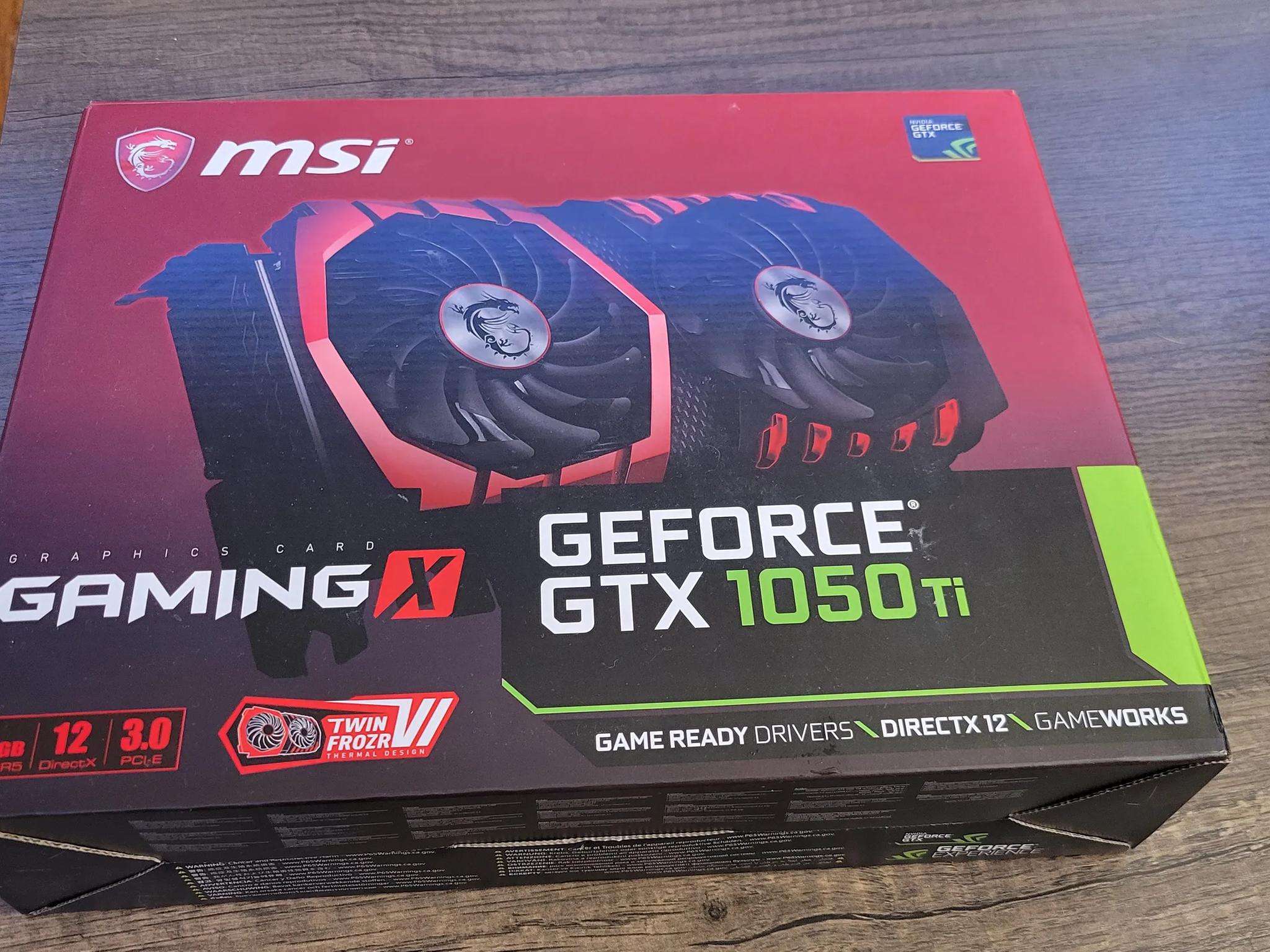 MSI GeForce GTX 1050 TI GAMING X 4GB