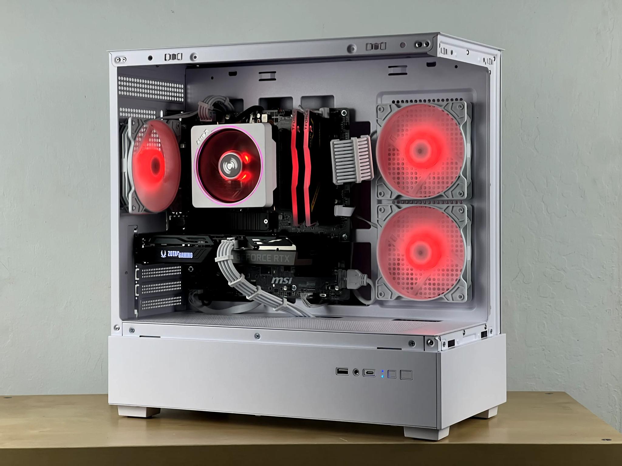 🧊 Fast and Clean White Gaming PC | RTX 3060 TI | AMD Ryzen 7 3700X | 1TB SSD | 16GB RAM | 🧊