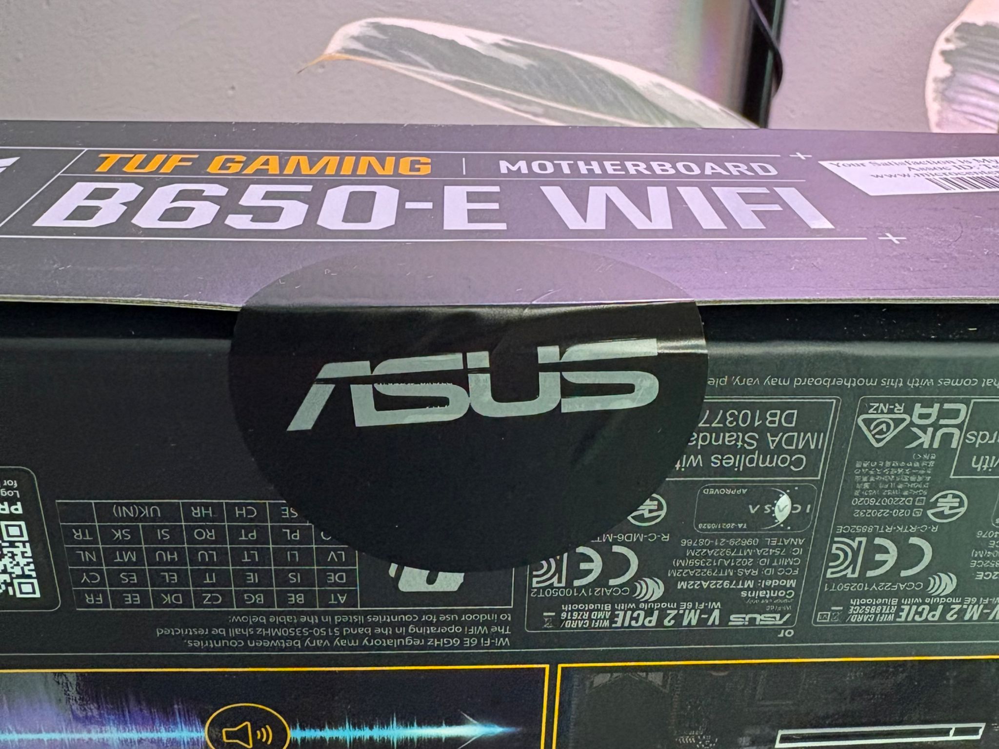 BNIB ASUS TUF Gaming B650-E WIFI Motherboard – AM5 – PCIe 5.0 – DDR5 – WiFi 6E