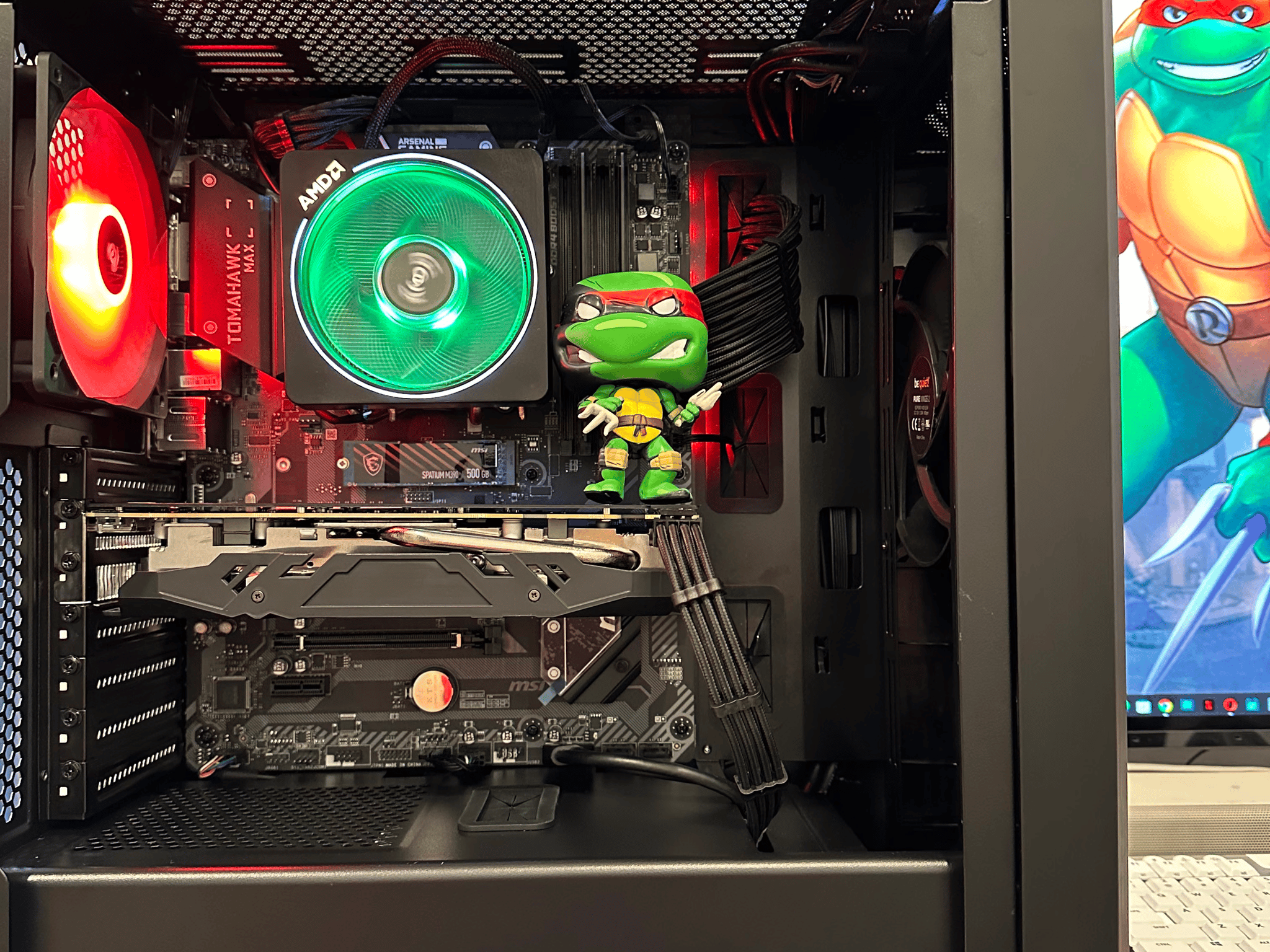 Raphael TMNT|| Gaming PC- Ryzen 3100 4Cores/8Threads-AMD RX 580 8GB-16GB DDR4 RAM-500GB SSD NVME