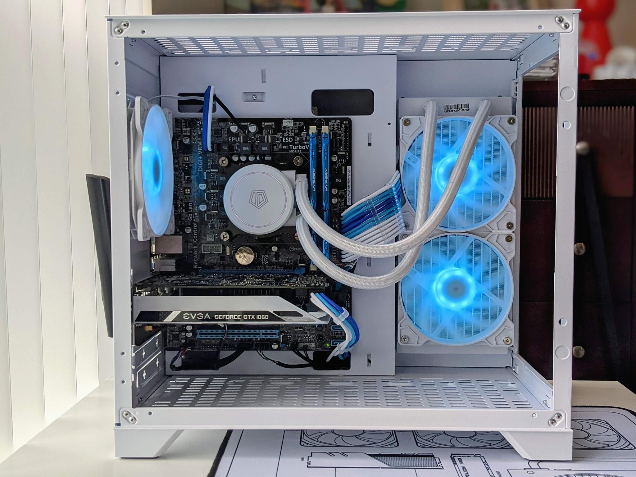 Icicle | GTX 1060 3GB/ Watercooled i7-3770 4c/8t White Gaming PC